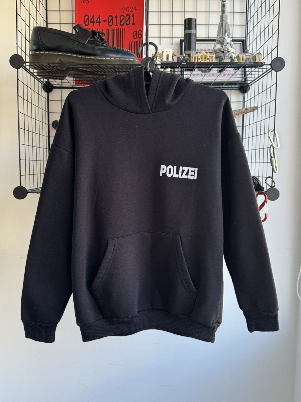 Vintage Vintage POLIZEI Hoodie Vetements Kanye West Style Size US M / EU 48-50 / 2 - 2 Thumbnail