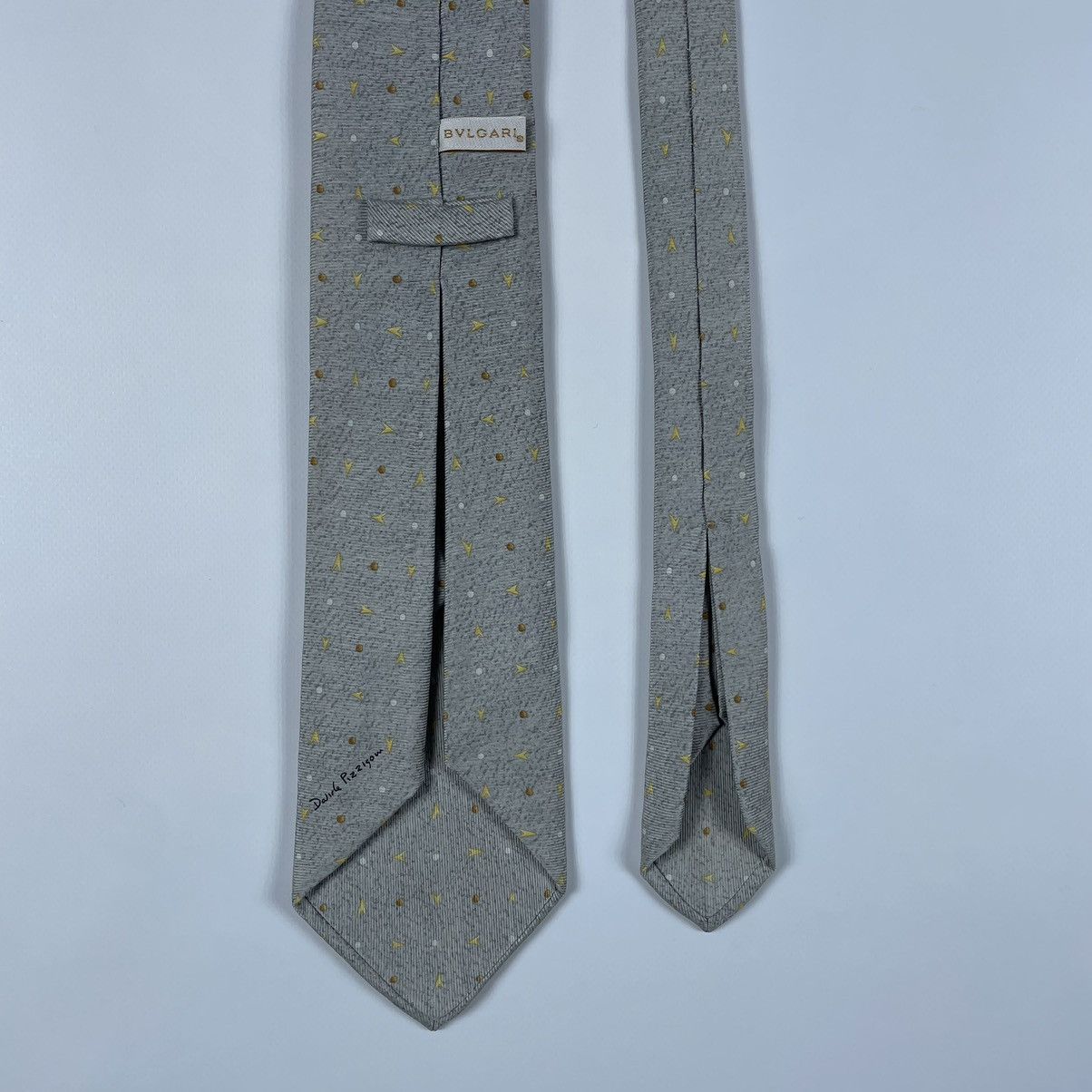Bvlgari BVLGARI Davide Pizzigoni Designer Silk Tie Size ONE SIZE - 3 Thumbnail