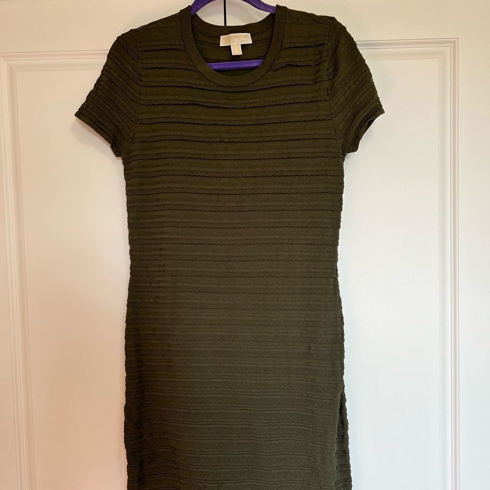 Michael Kors Michael Kors Scalloped-Trim Dress - Ivy Size L / US 10 / IT 46 - 7 Thumbnail