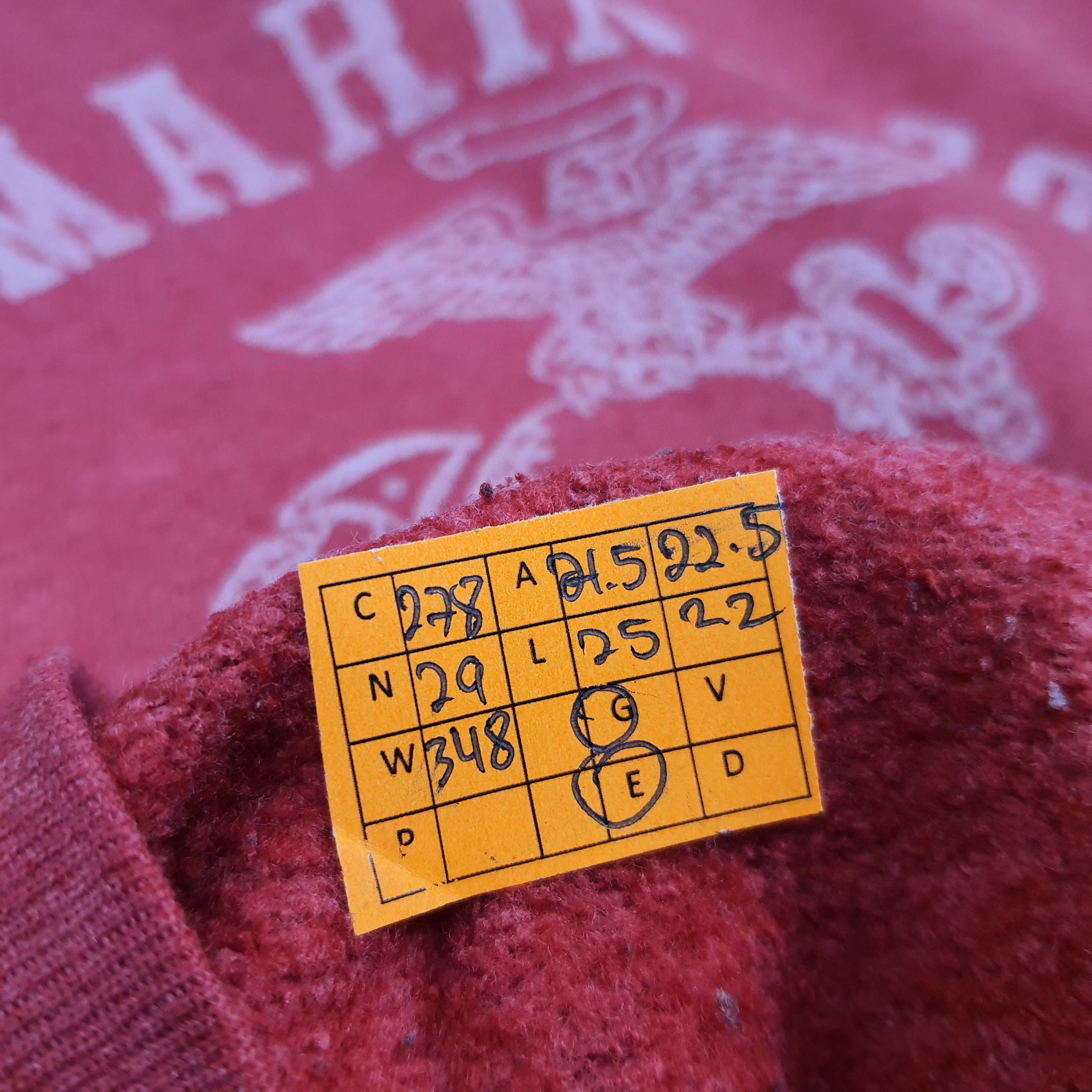 Fruit Of The Loom Vintage US Marine Corp Red Texas 68 USMC Military C278N29 Size US M / EU 48-50 / 2 - 7 Thumbnail