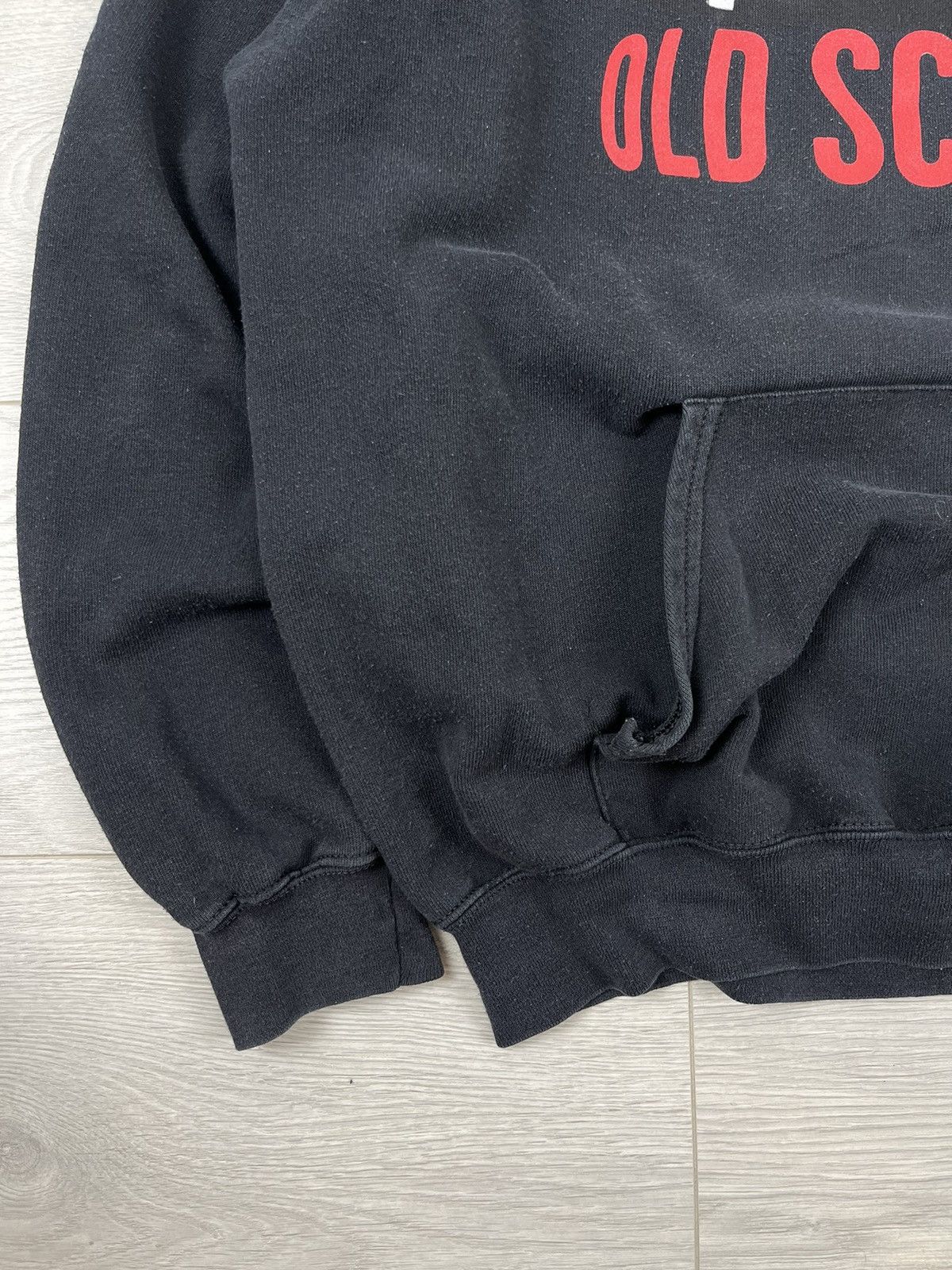 Vintage “Old School” Vintage Humor Streetwear Black Baggy Hoodie Size US XL / EU 56 / 4 - 5 Thumbnail