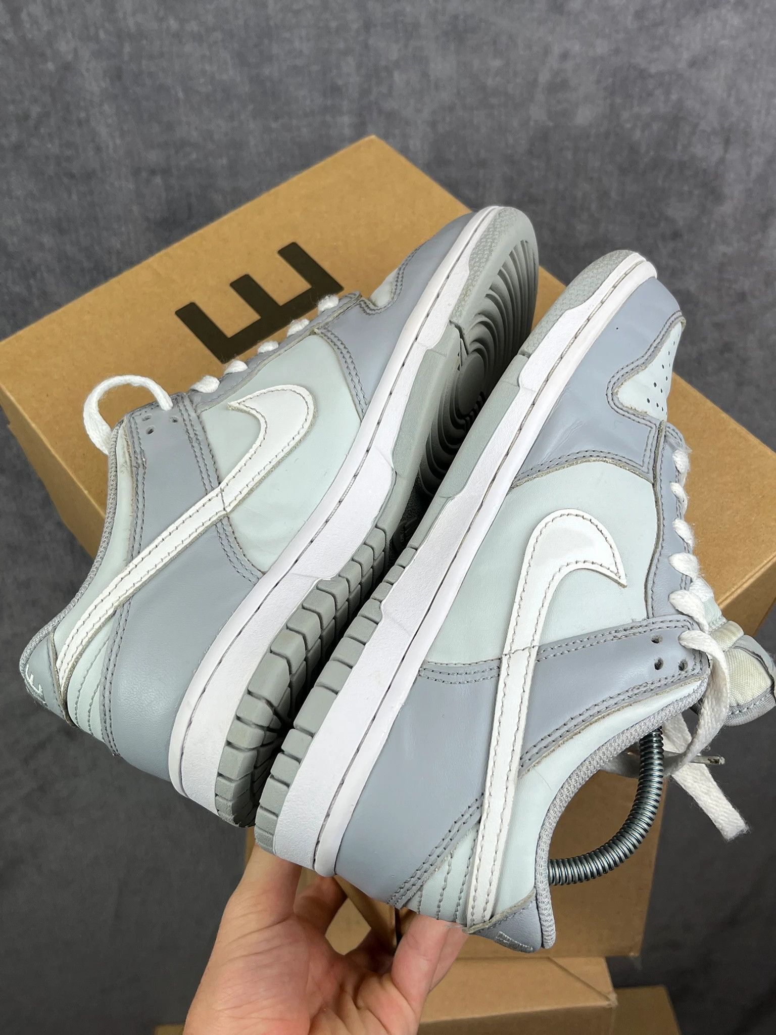 Nike Nike Dunk Low grey vintage sneakers Size US 5 / EU 37 - 8 Thumbnail