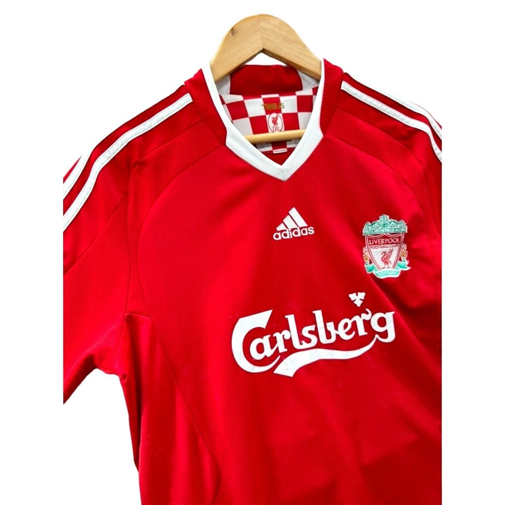 Adidas × Vintage Adidas Liverpool Football Club Home Team Soccer Jersey Size US L / EU 52-54 / 3 - 5 Thumbnail