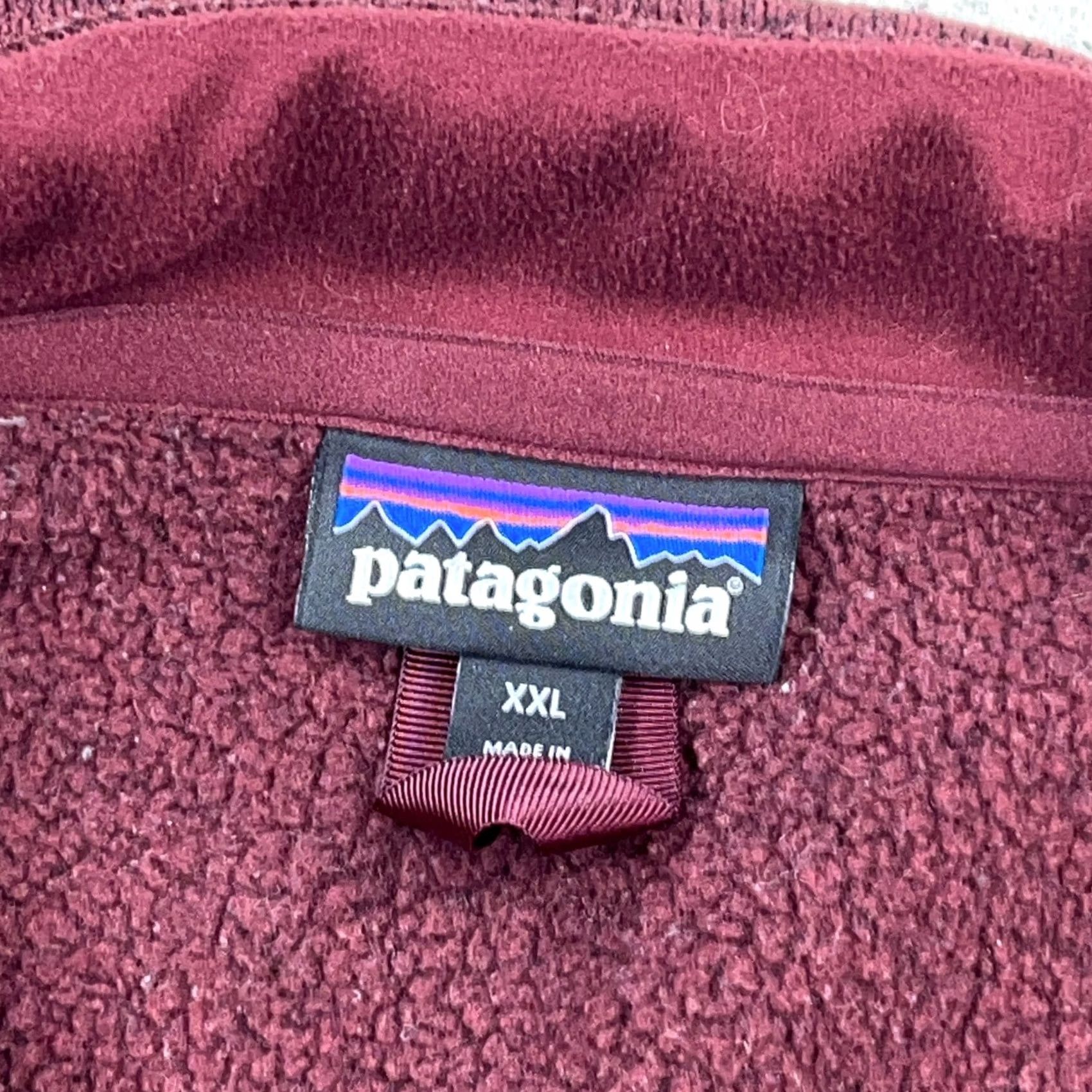Patagonia Patagonia Sweater Men 2XL Pullover 1/4 Zip Mock Neck Red Heather Knit Jacket Casual Outdoor Size US XXL / EU 58 / 5 - 4 Thumbnail