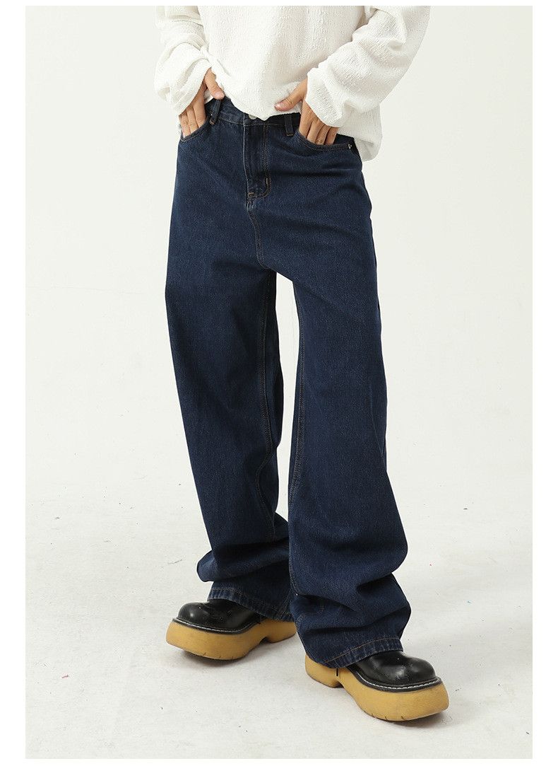 Japanese Brand × Jean Japanese retro dark blue mid-rise jeans Size US 32 / EU 48 - 1 Thumbnail