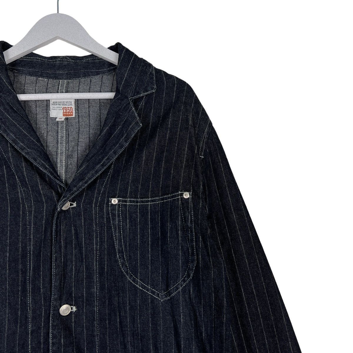 Japanese Brand 🔥 JUNGLE STORM HIKORY STRIPE CHORE JACKET Size US M / EU 48-50 / 2 - 6 Thumbnail