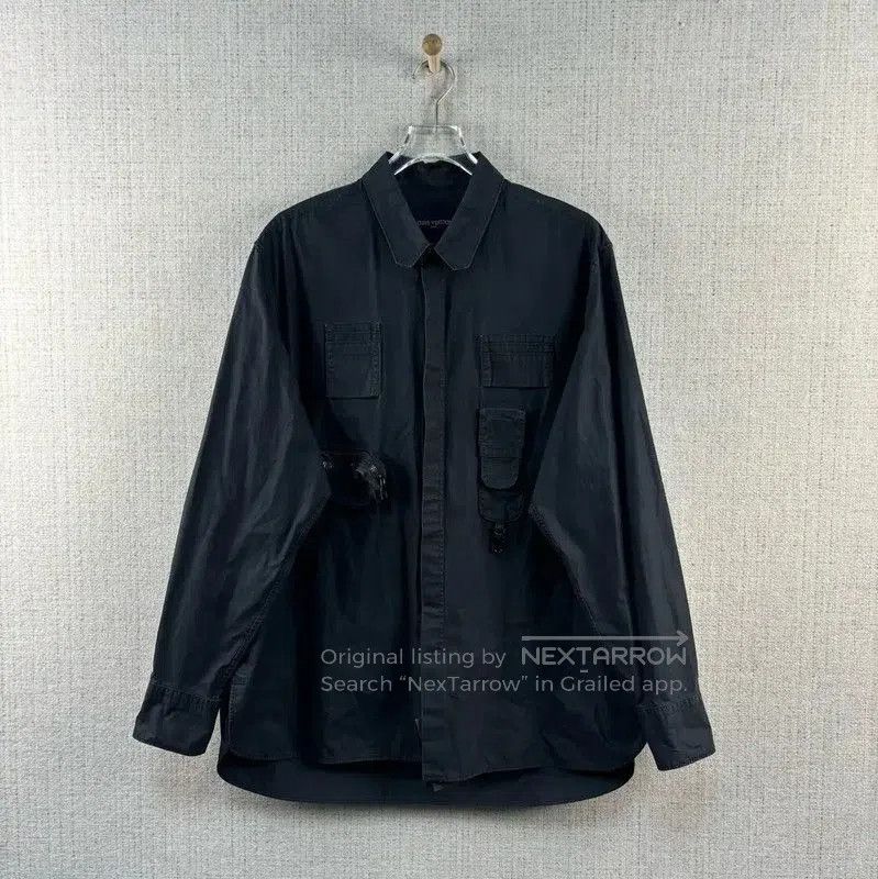 Louis Vuitton Louis Vuitton Black Cotton Long Sleeve Shirt . Size US XXL / EU 58 / 5 - 1 Thumbnail