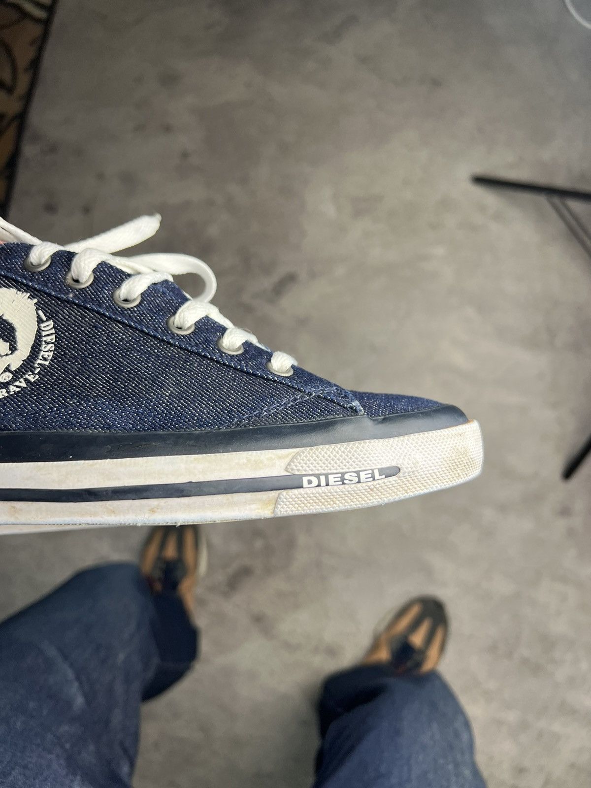 Diesel Vintage Diesel Denim Low Top Sneakers Size US 10 / EU 43 - 8 Thumbnail