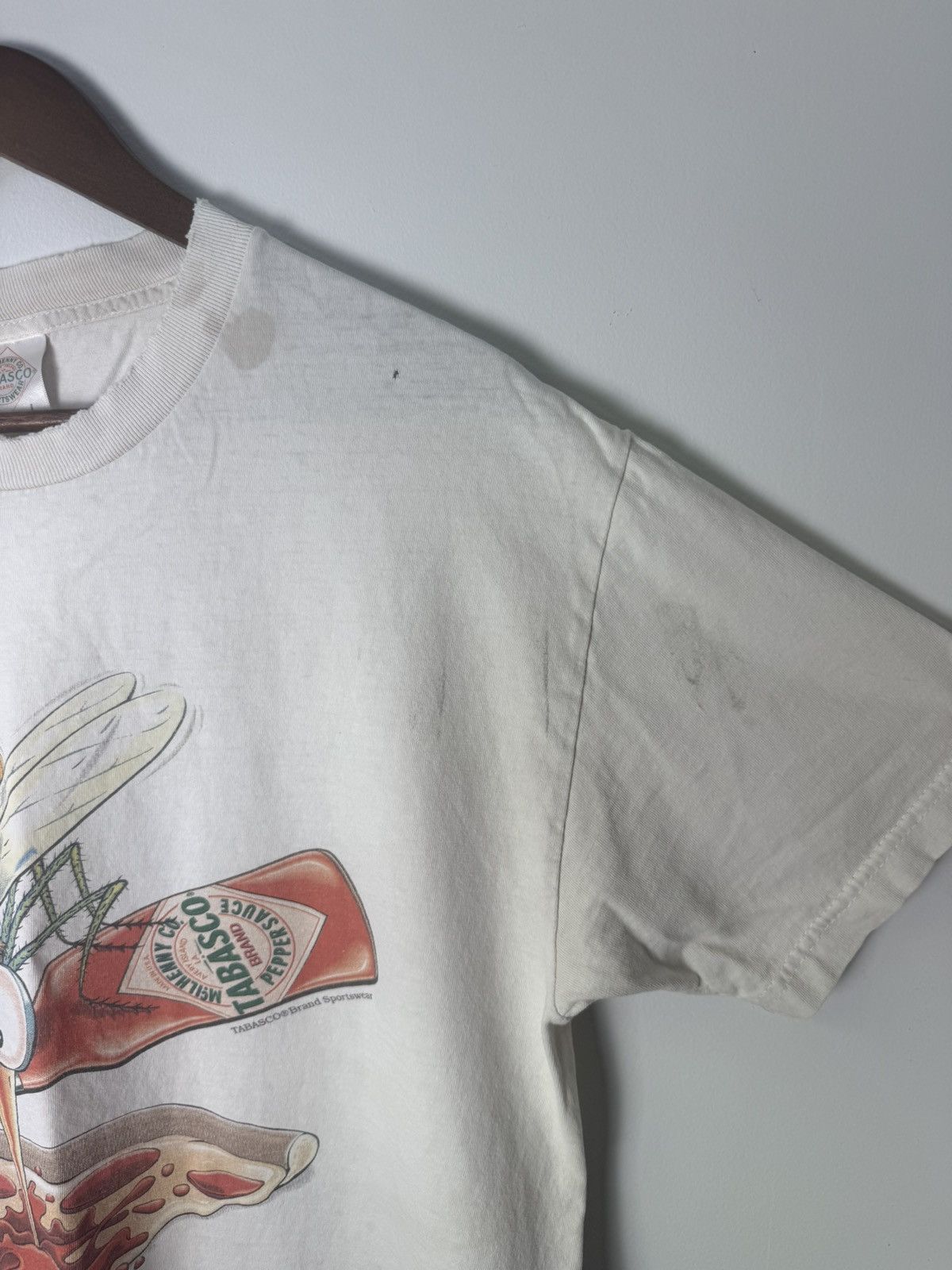 Band Tees 90’s THRASHED Tabasco Hot Sauce Tee Size US L / EU 52-54 / 3 - 8 Thumbnail