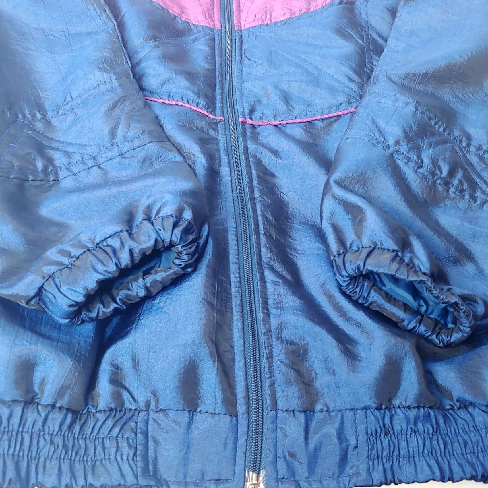 Vintage VINTAGE Bocoo Jacket Short Iridescent Quilted Purple Blue Zip Up Women S Size S / US 4 / IT 40 - 6 Thumbnail
