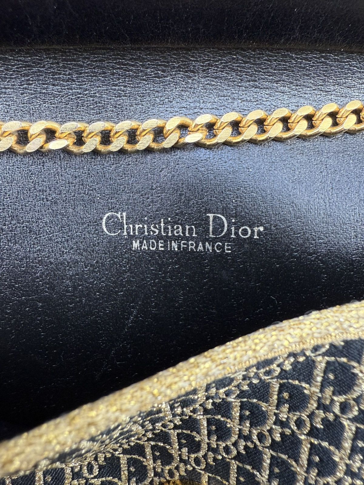 Dior Christian Dior Vintage Shoulder Bag – Monogram Gold & Black Size ONE SIZE - 7 Thumbnail