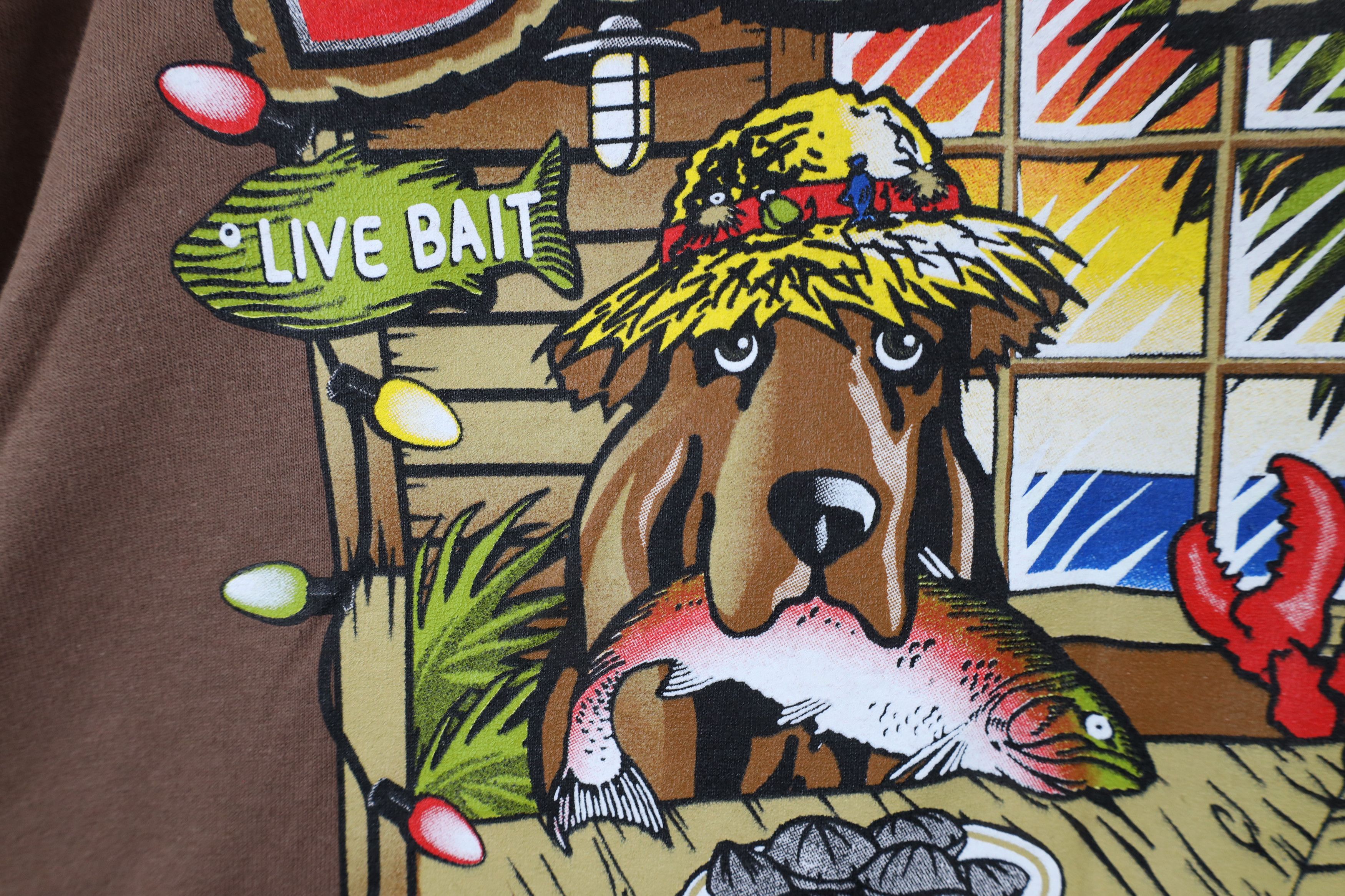 Vintage Vintage Streetwear Bubbas Fish Shack South Carolina T-Shirt Size US XL / EU 56 / 4 - 10 Thumbnail