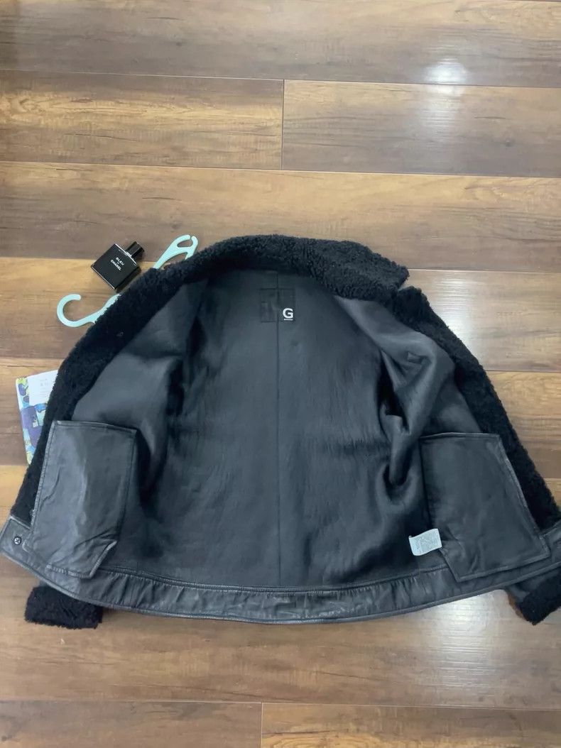 Givenchy Givenchy Black Men's Sheepskin Jacket Size US S / EU 44-46 / 1 - 1 Thumbnail