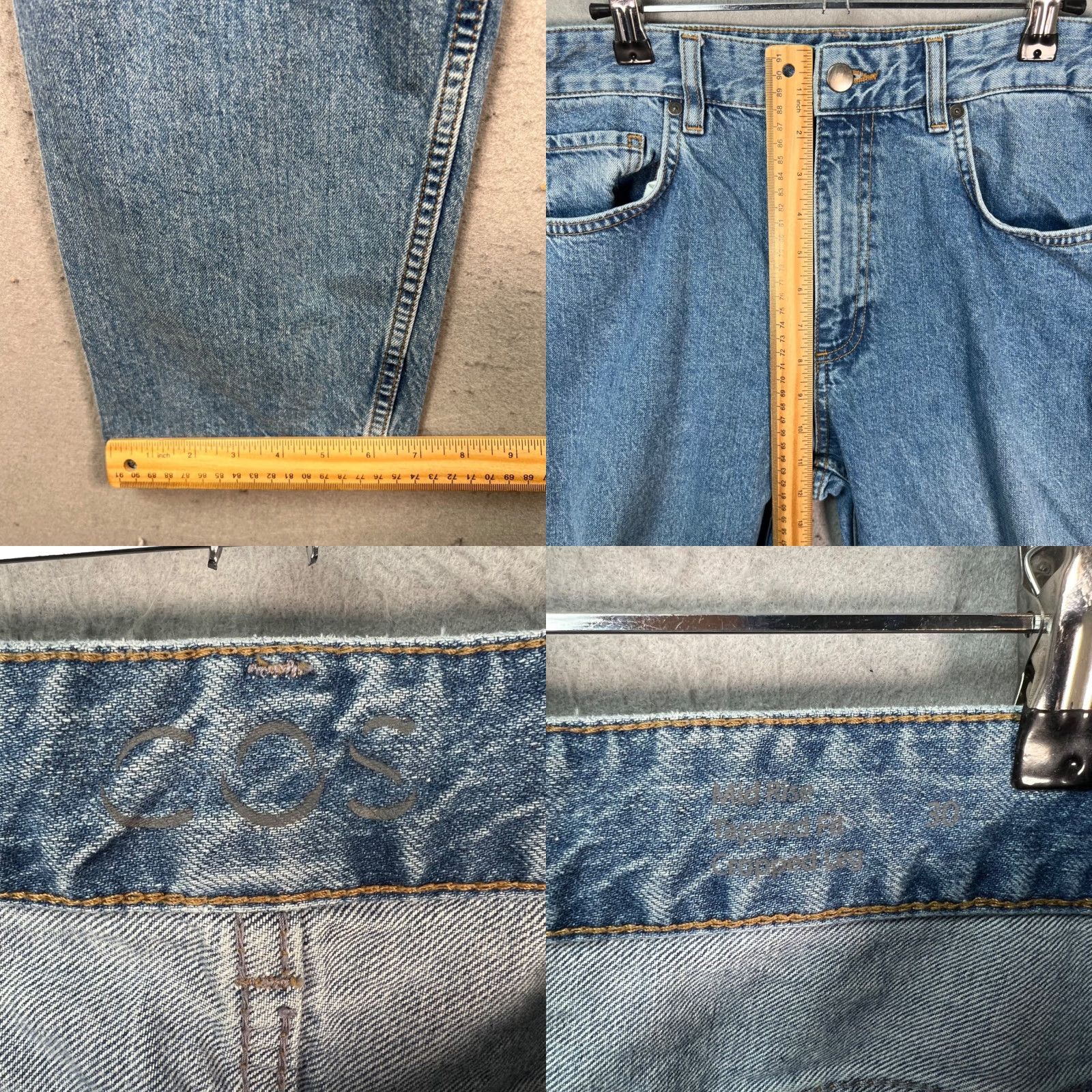 Cos COS Jeans Women Cropped Denim Mid Rise Tapered Blue 30 Inseam 29 5-Pocket Regular Size 30 Womens Mens? Size 30" / US 8 / IT 44 - 8 Thumbnail