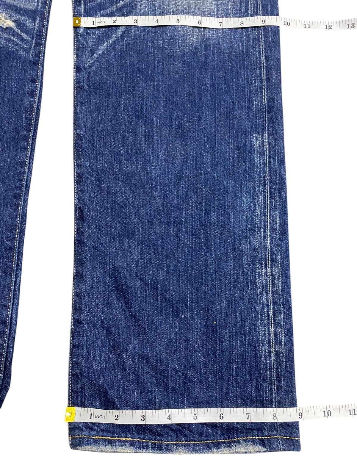 Levi's Vintage Clothing Vintage Levis501 Y2K Faded Distressed Style Loose Jeans Size US 35 - 17 Thumbnail