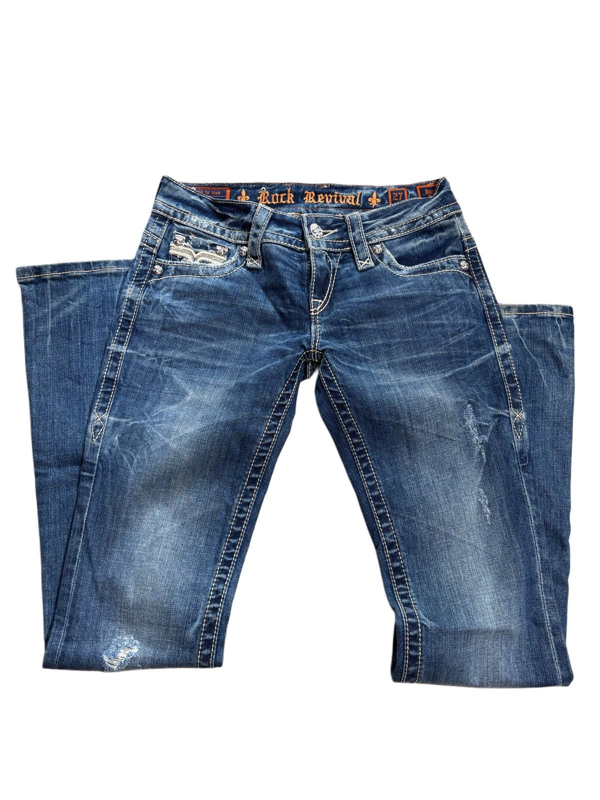 Rock Revival × Vintage Rock revival classic design bootcut low rise jeans Size 27" / US 4 / IT 40 - 2 Thumbnail