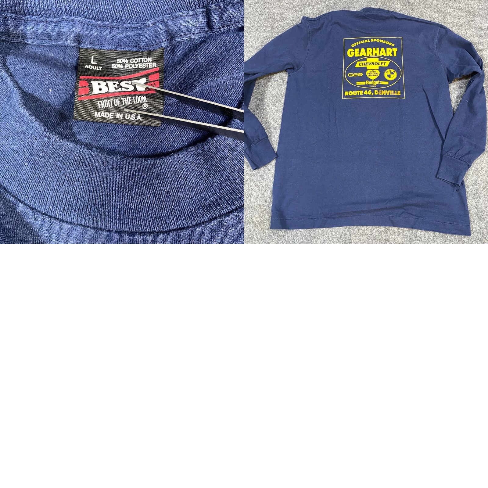 Vintage St. Clare Festival T-shirt L Blue Long Sleeve USA Made 5K 10K Runs Unisex Adults Crew Neck Cotton Blend Shirt Men Women Size US S / EU 44-46 / 1 - 8 Thumbnail