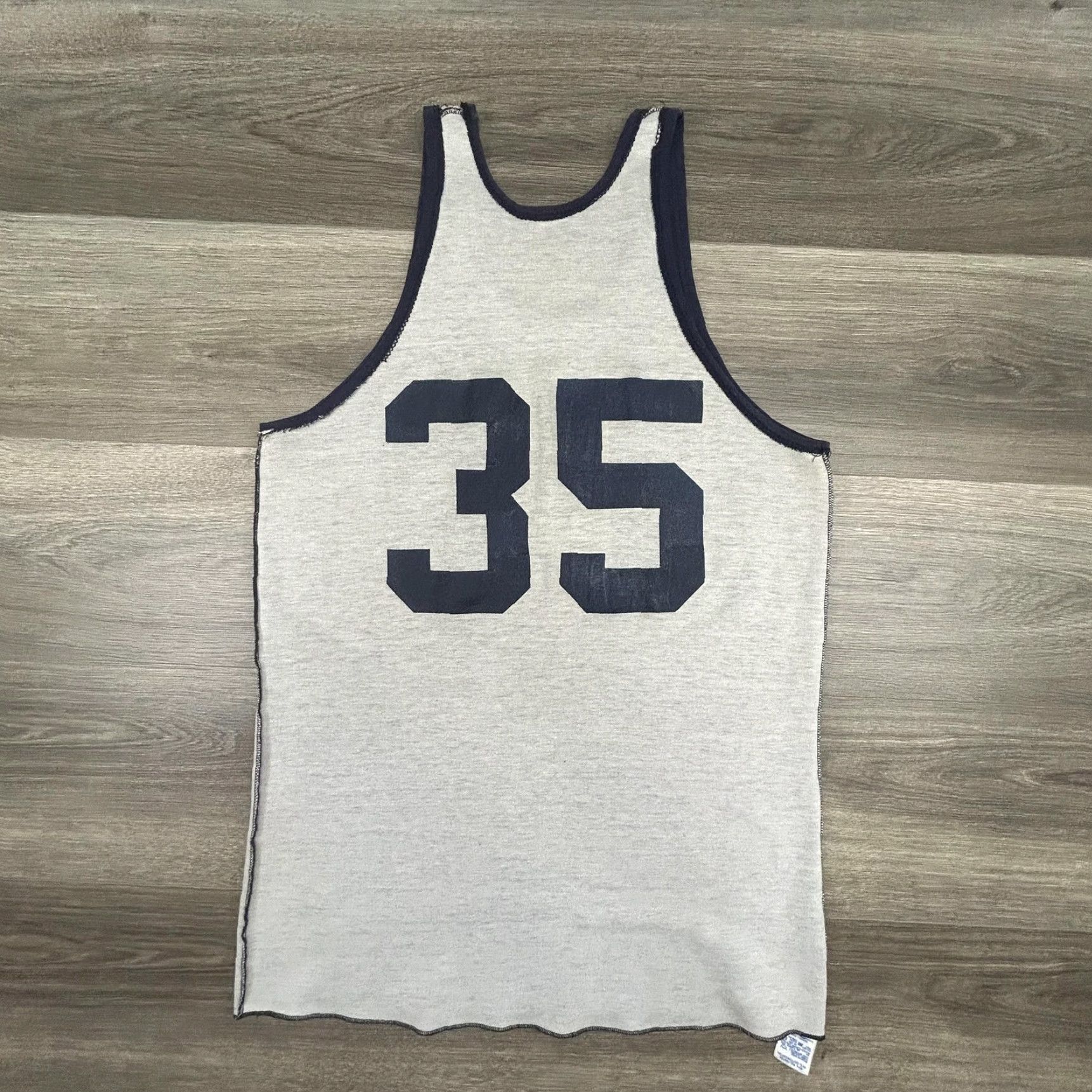 Russell Athletic VINTAGE Russell Athletic Basketball Jersey Tank Reversible Navy XL Mens USA 80s Sports Nightwear Activewear Size US XL / EU 56 / 4 - 4 Thumbnail