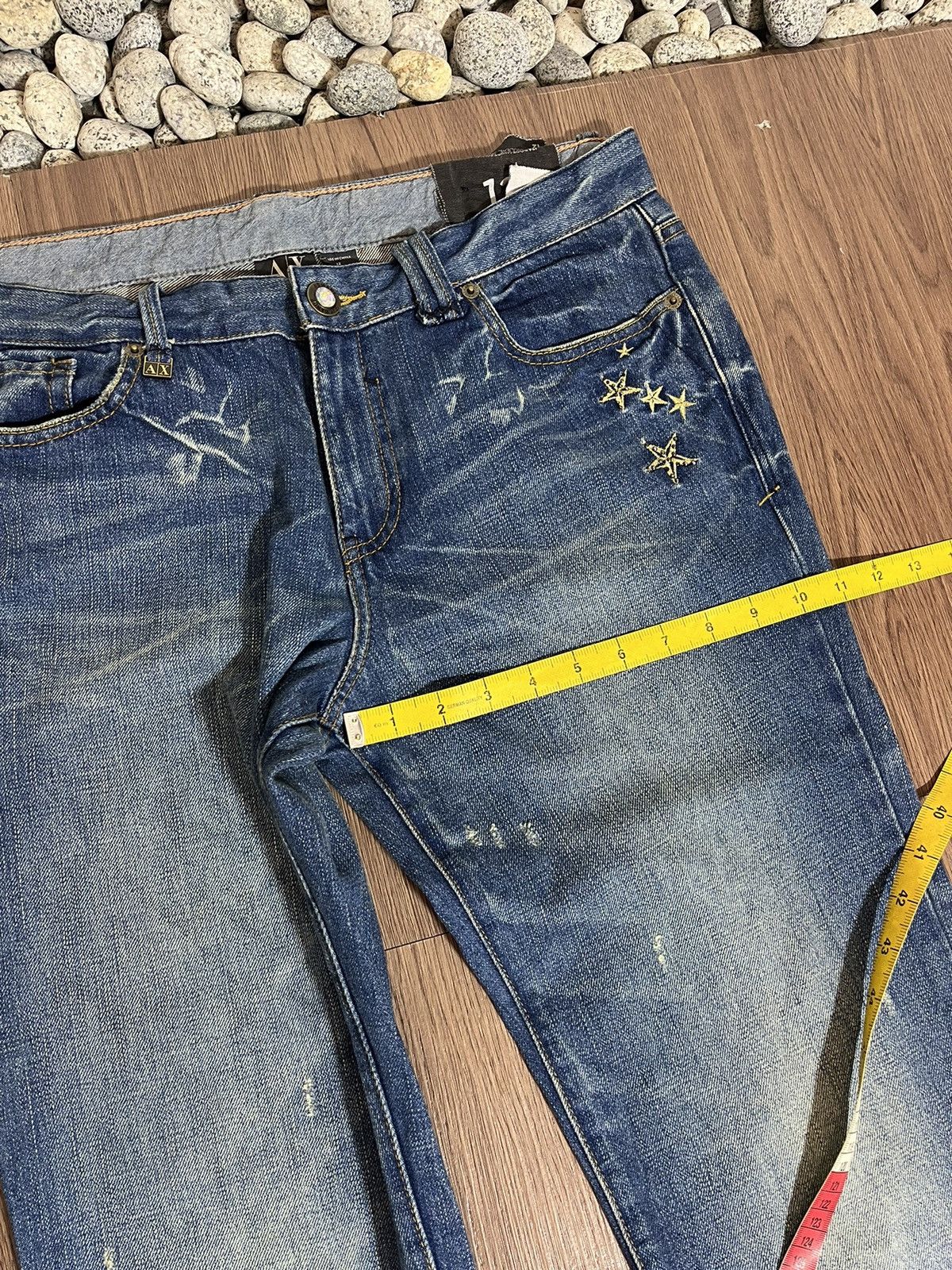Armani × Armani Exchange AX Armani Exchange emboirdery washed regular bootcut jeans Size US 33 - 18 Thumbnail