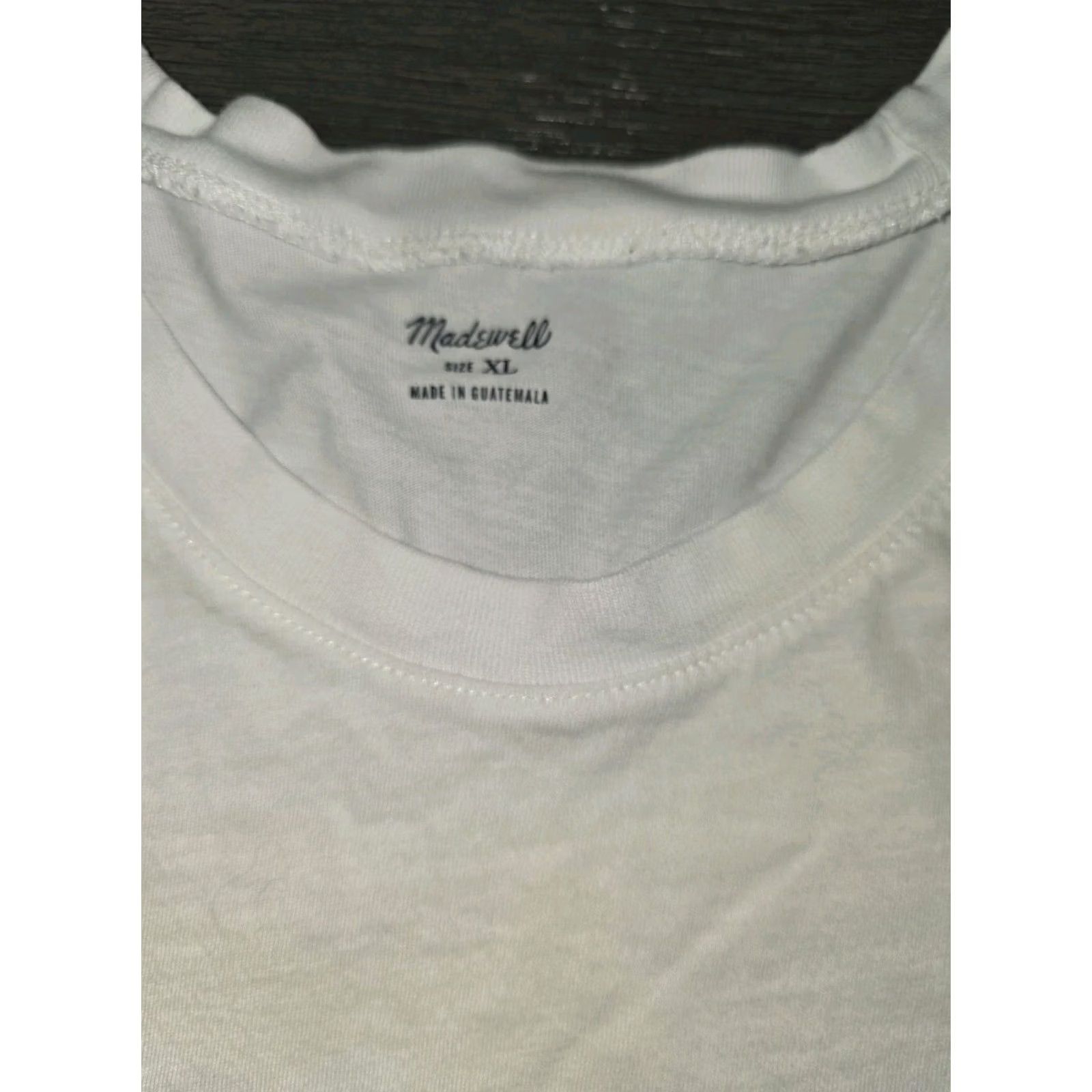 Madewell Madewell Asymmetrical Tee White Crew Neck Cotton Size XXL Women Short Sleeve T-Shirt Casual Basic Regular 2XL Size XXL / US 16-18 / IT 52-54 - 3 Thumbnail