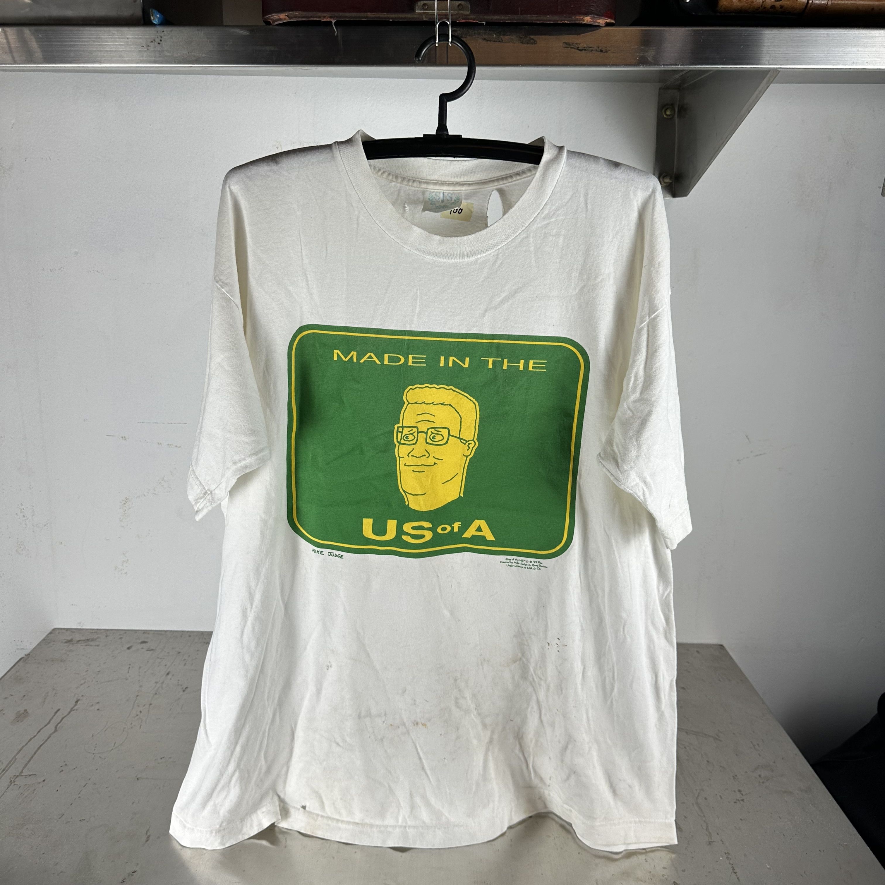 Vintage ​1999 King Of The Hill Mike Judge Promo Thrashed T-shirt Size US XL / EU 56 / 4 - 1 Thumbnail