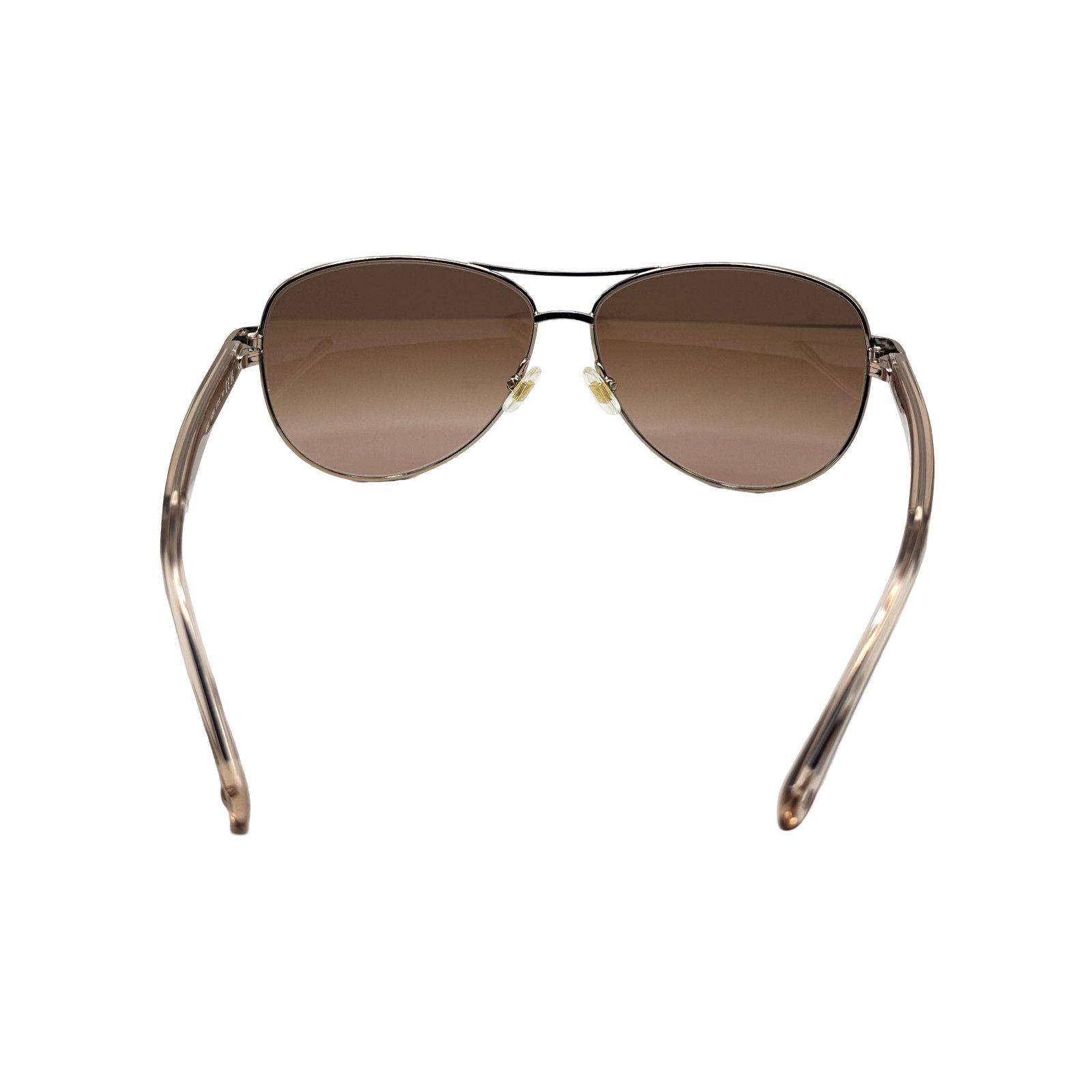 Kate Spade Kate Spade Aviator Sunglasses Rose Gold Gradient Amber Lens Size ONE SIZE - 4 Thumbnail