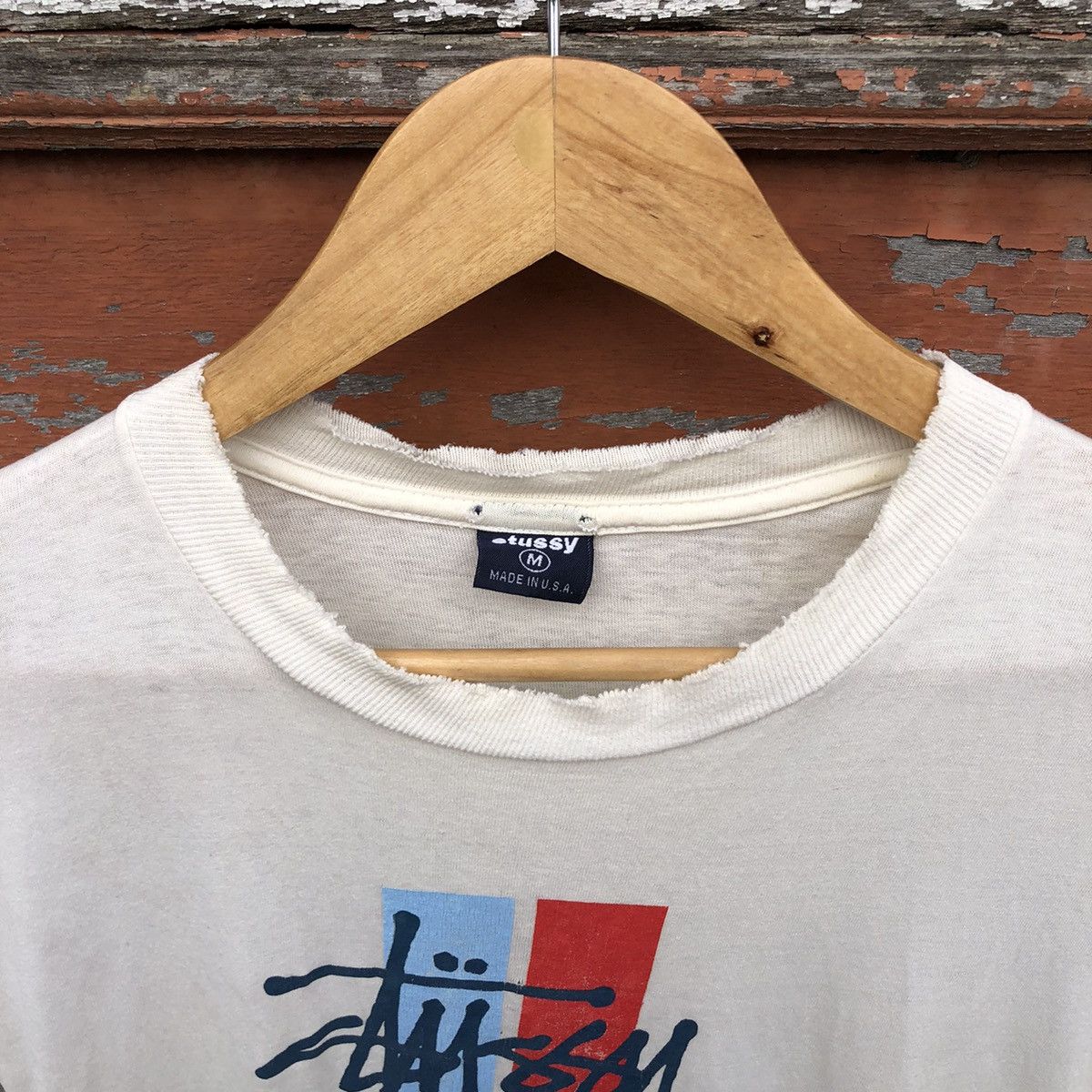 Stussy 🔥Distressed🔥 Vintage 90s Stussy Made in USA Tshirt Size US M / EU 48-50 / 2 - 7 Thumbnail