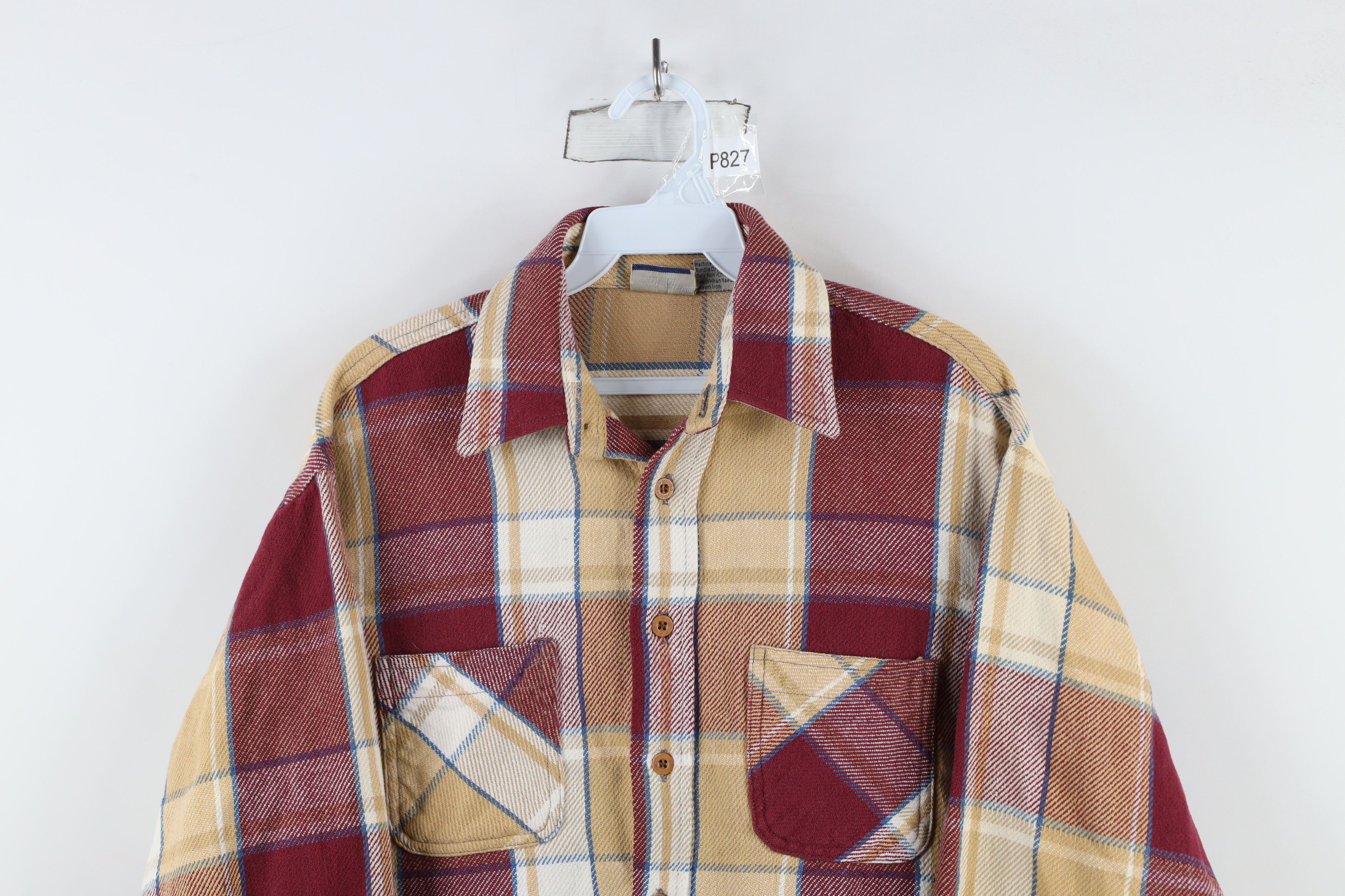 Vintage Vintage 90s Big Mac Collared Button Shirt Plaid Cotton Size US L / EU 52-54 / 3 - 2 Thumbnail