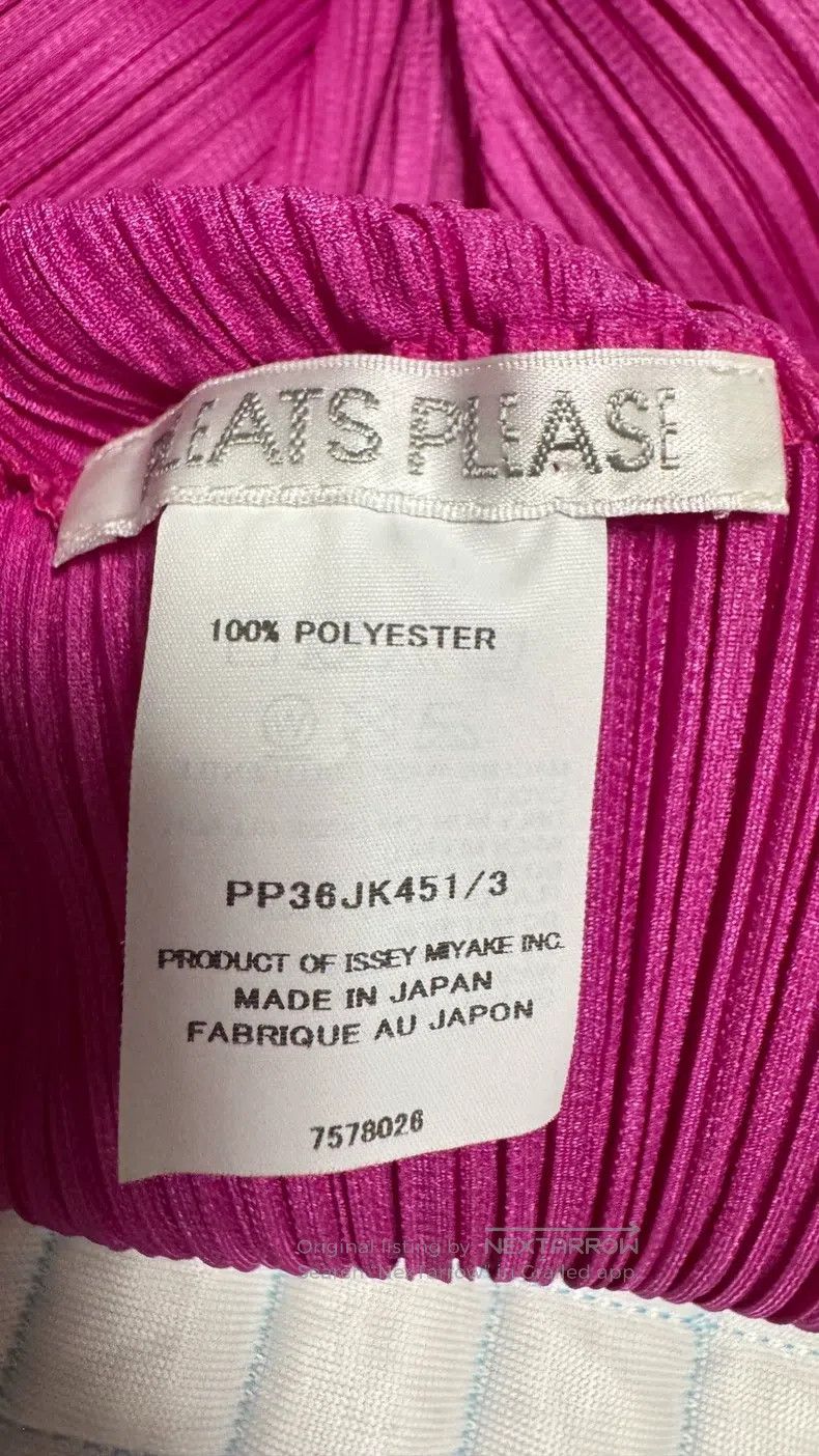 Issey Miyake Issey Miyake Rose Red Puff Sleeve Short Top Size L / US 10 / IT 46 - 4 Thumbnail