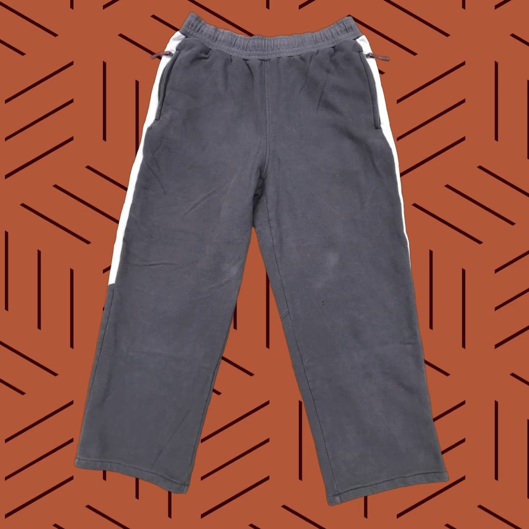 Nike VINTAGE Nike Sweatpants Men's XL Gray Striped 90s Joggers Embroidery Activewear Size US 36 / EU 52 - 1 Thumbnail