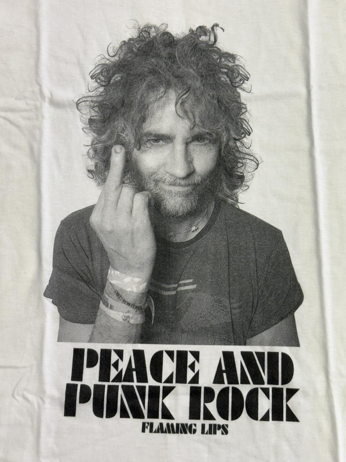Designer Flaming Lips Band T-shirt Wayne Coyne Peace & Punk Rock XL Size US XL / EU 56 / 4 - 3 Thumbnail
