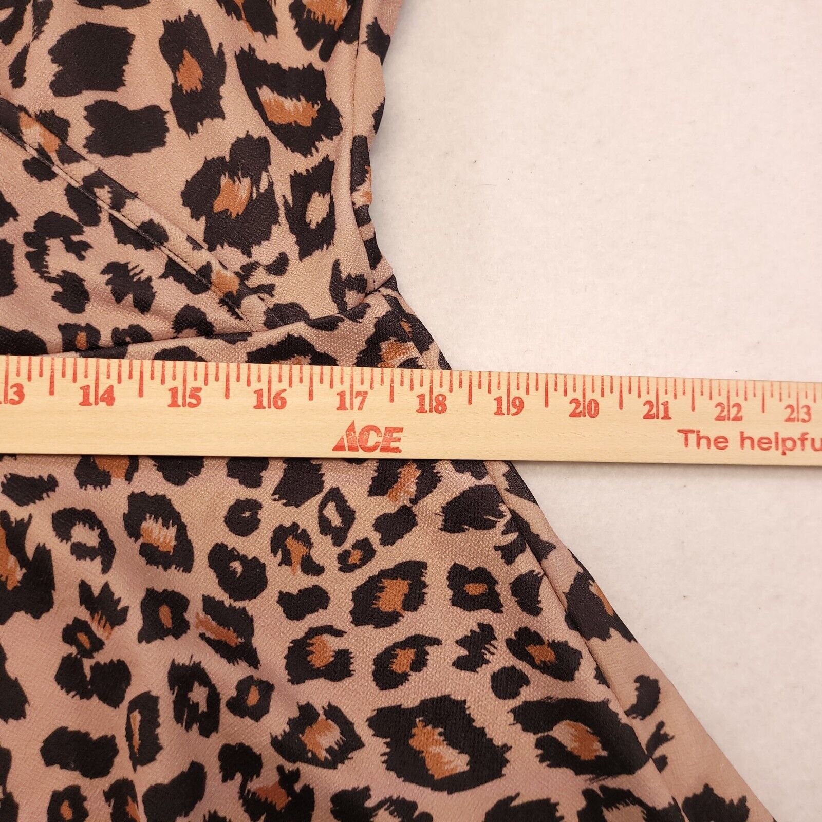 Boohoo Boohoo Casual One Piece Women Size 14 Cheetah Print Beige Size XL / US 12-14 / IT 48-50 - 7 Thumbnail