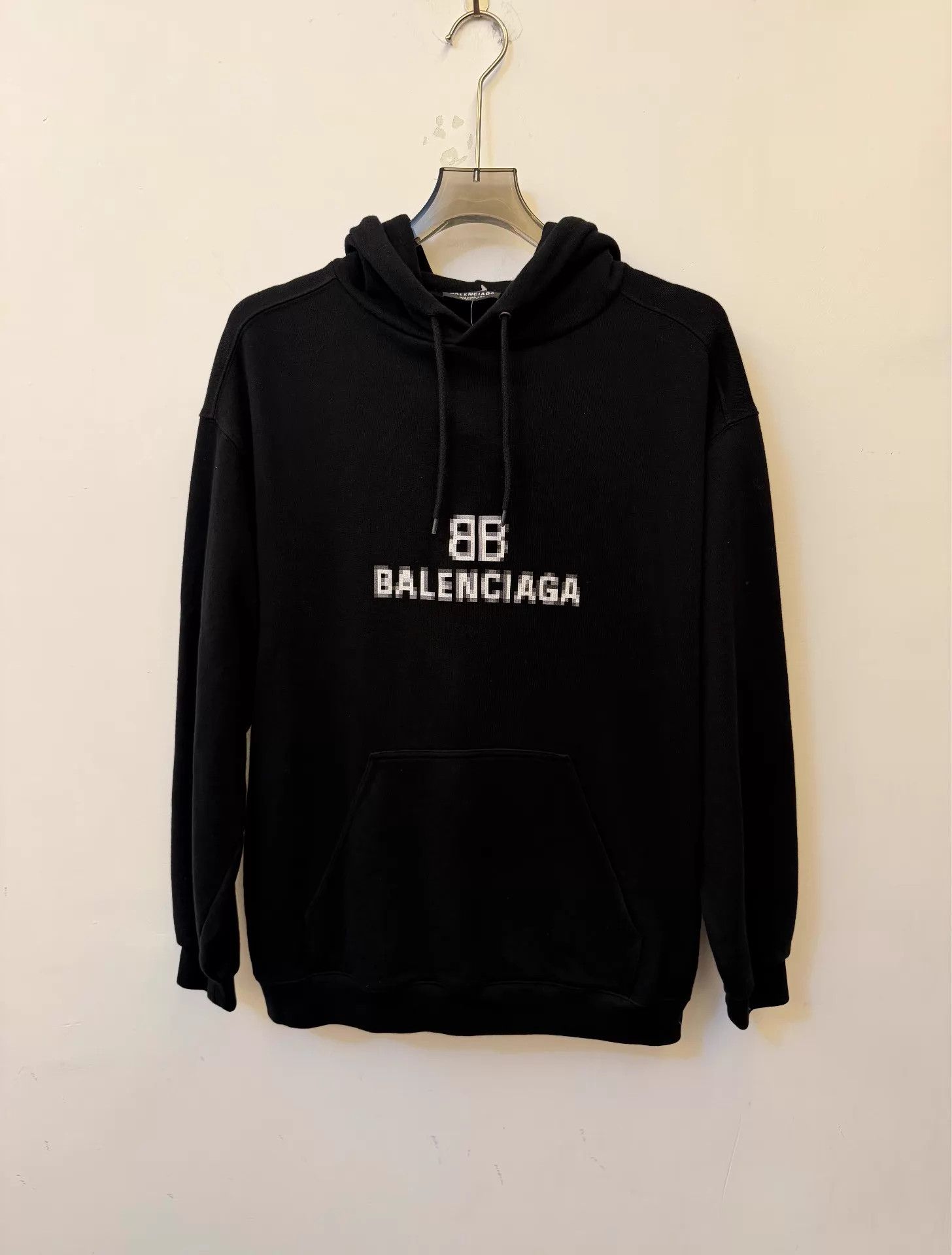 Balenciaga Balenciaga Mosaic Logo Hoodie Black XS Size XS / US 0-2 / IT 36-38 - 1 Thumbnail