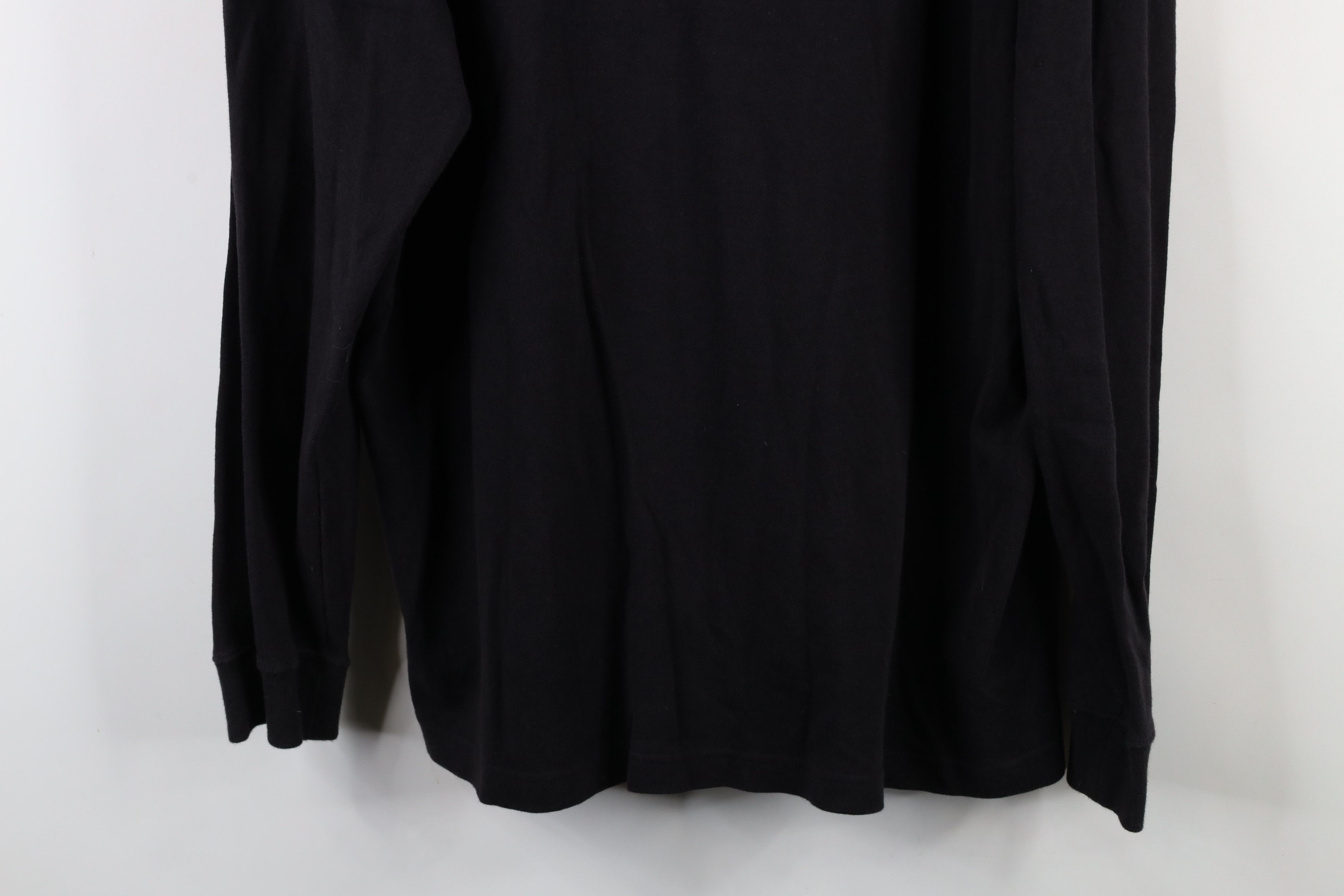 Vintage Vintage 90s Streetwear Mock Neck Long Sleeve T-Shirt Black Size US XXL / EU 58 / 5 - 3 Thumbnail