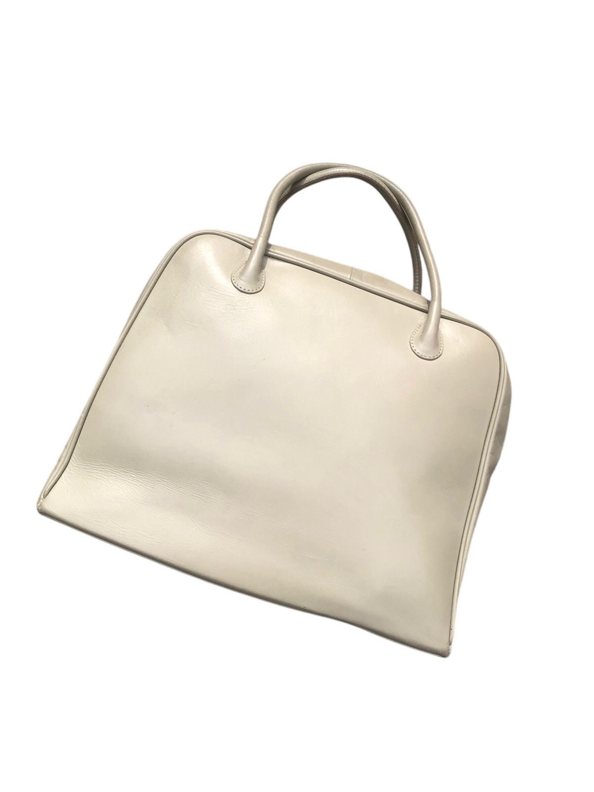 🔥Vintage HELMUT LANG Square Cream Archive Designer Tote Bag