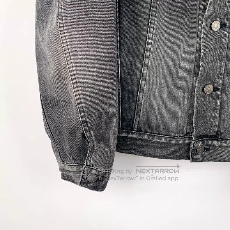 Balenciaga Balenciaga Black and Grey Washed Distressed Logo Letter Pr Size XXS / US 00 / IT 34 - 4 Thumbnail