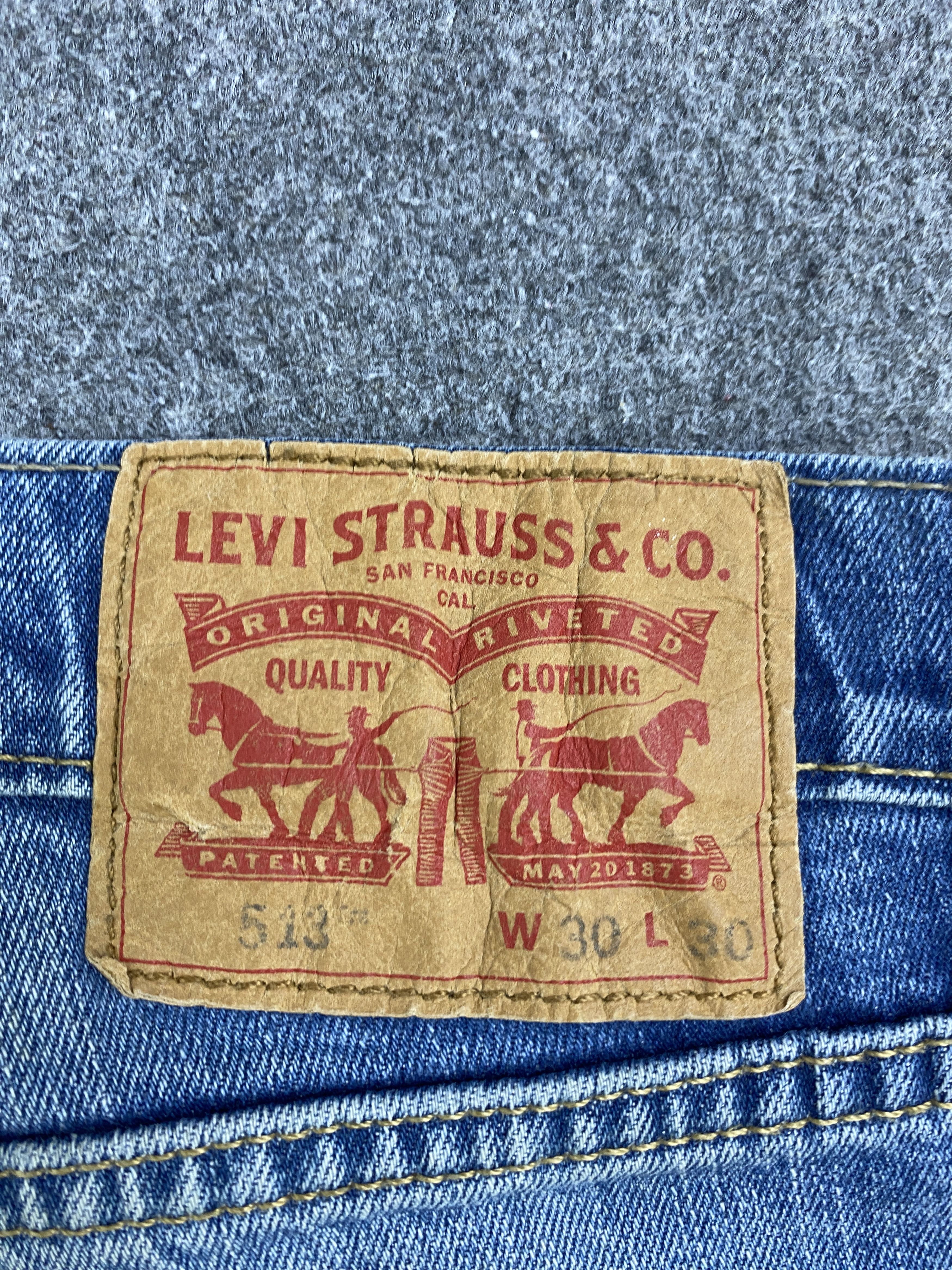 Levi's × Vintage Vintage Levis 513 Light Washed Jeans Size US 30 / EU 46 - 5 Thumbnail