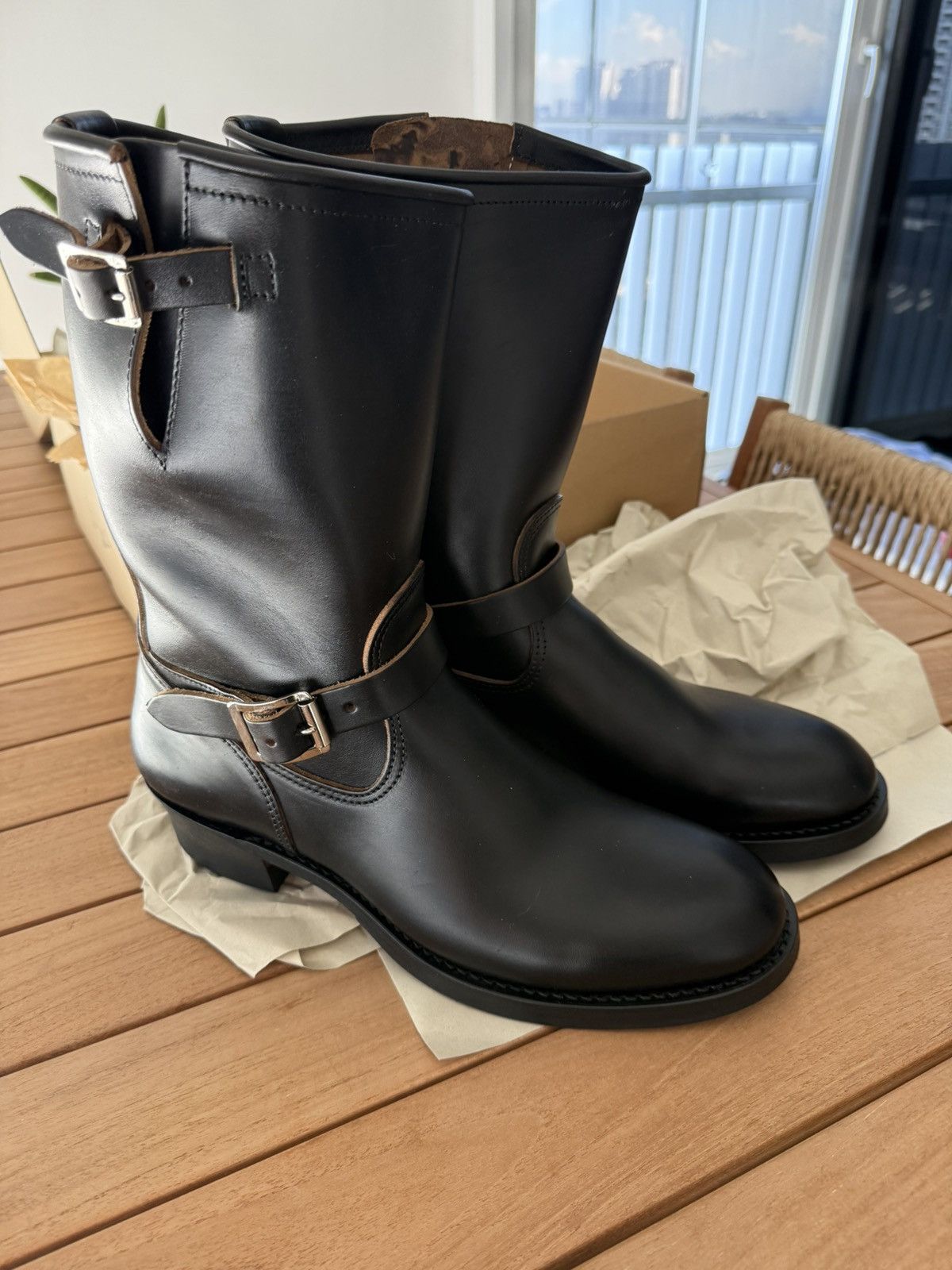 ATTRACTIONS Attractions Lot 444 Engineer Boot Black Horsebutt Sz 11.5 Size US 11.5 / EU 44-45 - 1 Thumbnail