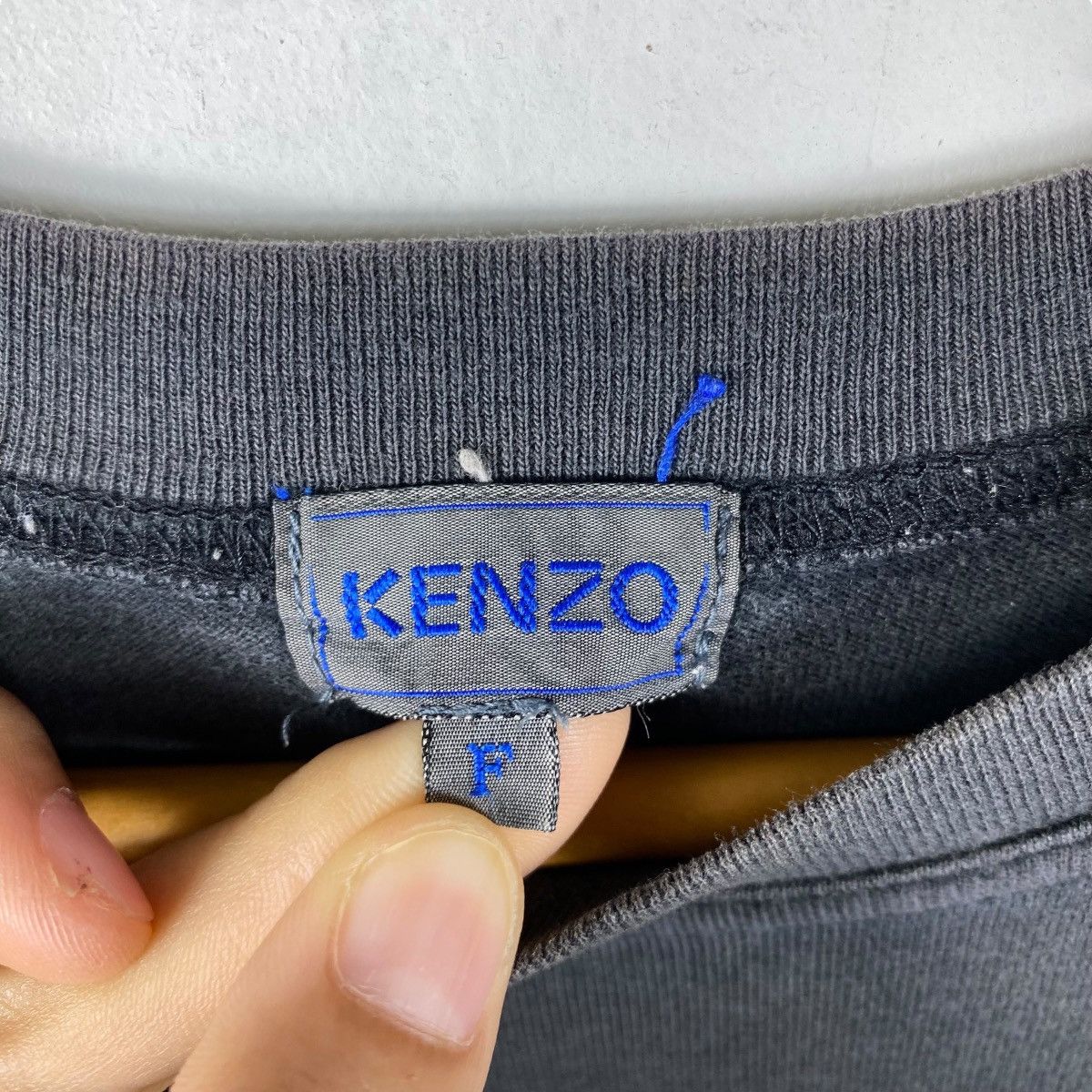 Kenzo Vintage 90's KENZO HOMME Logo Faded Distressed Tee Shirt Size US M / EU 48-50 / 2 - 5 Thumbnail