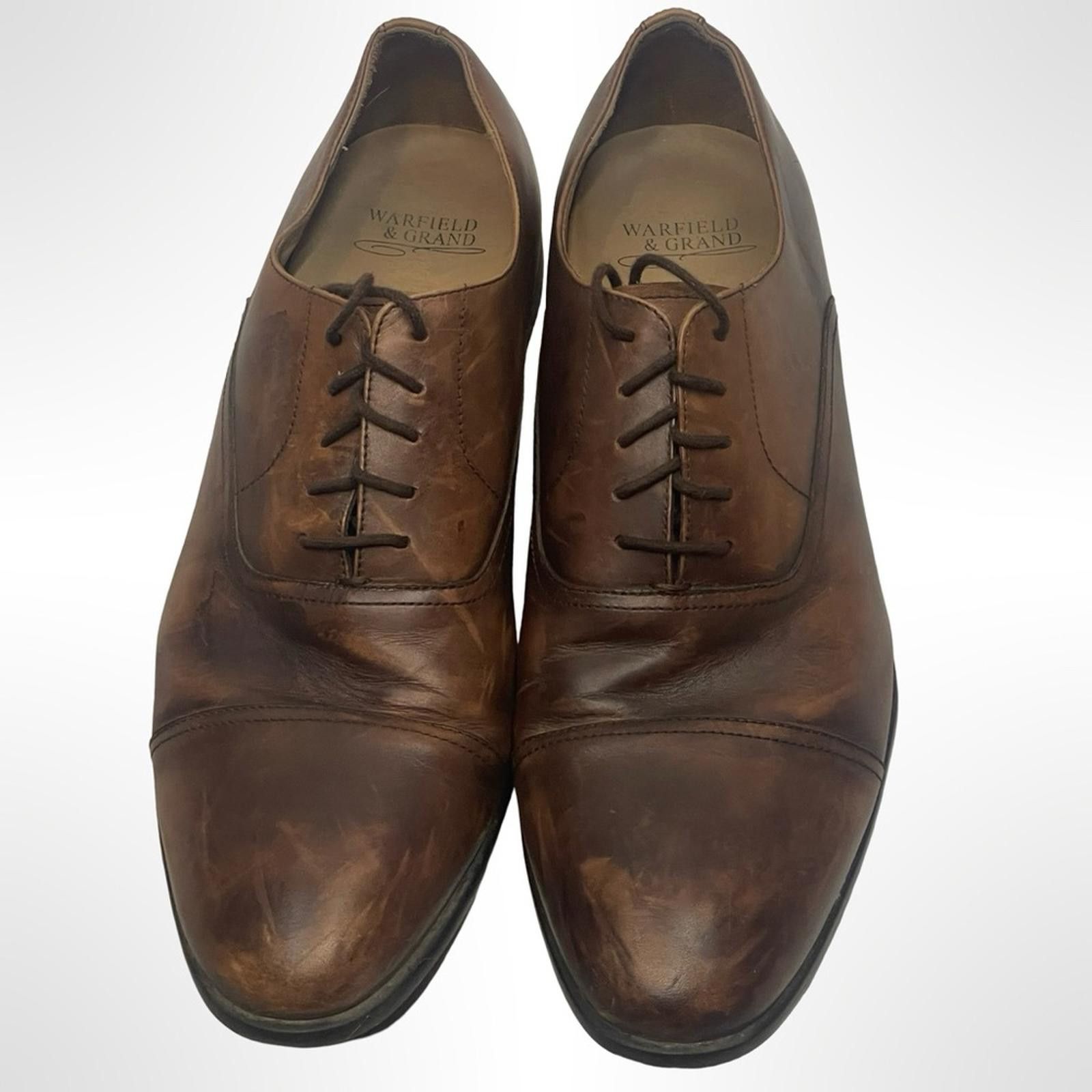 Warfield & Grand Warfield & Grand Dark Brown Leather Oxfords in size 12 Size US 12 / EU 45 - 2 Thumbnail