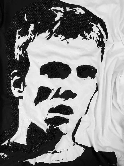 Diesel × Vintage 00s Diesel 'Losers' Studded Face Negative Longsleeve Shirt Size US L / EU 52-54 / 3 - 2 Thumbnail