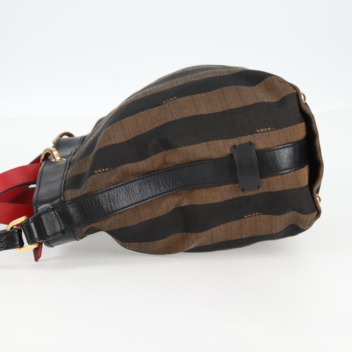 Fendi FENDI Pecan Canvas Backpack Brown Black Size ONE SIZE - 4 Thumbnail