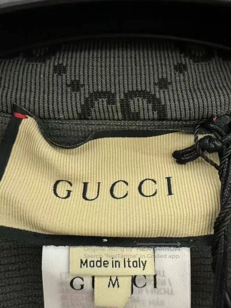 Gucci Gucci Stitching Logo Full Print Stand-up Collar Half Zippe Size M / US 6-8 / IT 42-44 - 3 Thumbnail