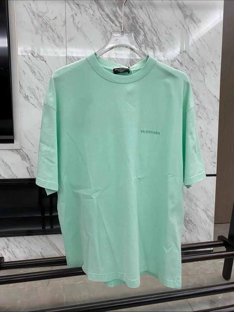 Other Balenciaga Solid Logo monogram embroidered crew neck short Size US M / EU 48-50 / 2 - 1 Thumbnail