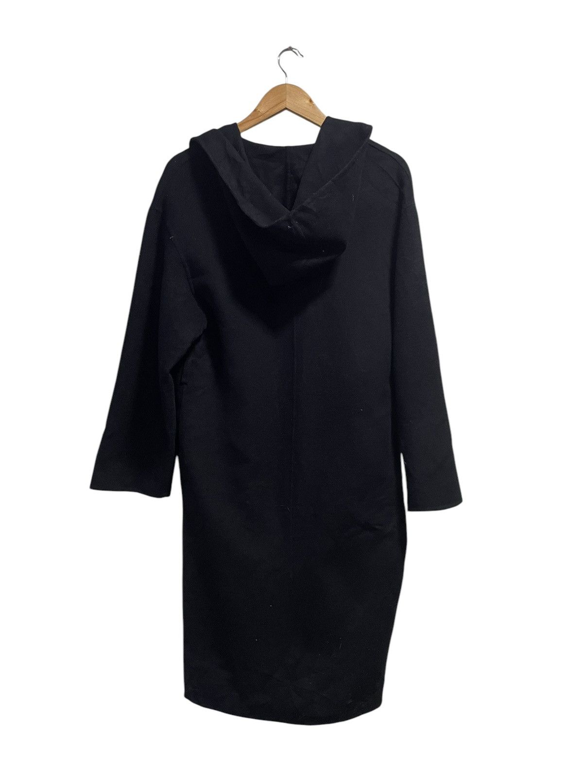 Designer × Vintage × Zara ZARA Basic Outerwear Wool Hooded Long Coat (106) Size XS / US 0-2 / IT 36-38 - 4 Thumbnail