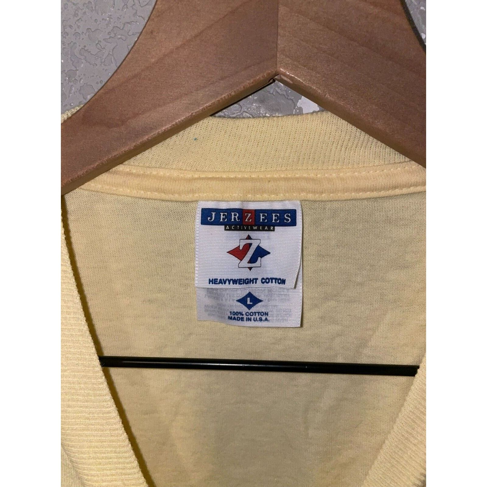 Jerzees Vintage Robin Hill Shirt Camping Resort Yellow Tee VTG 90s L Size US L / EU 52-54 / 3 - 9 Thumbnail