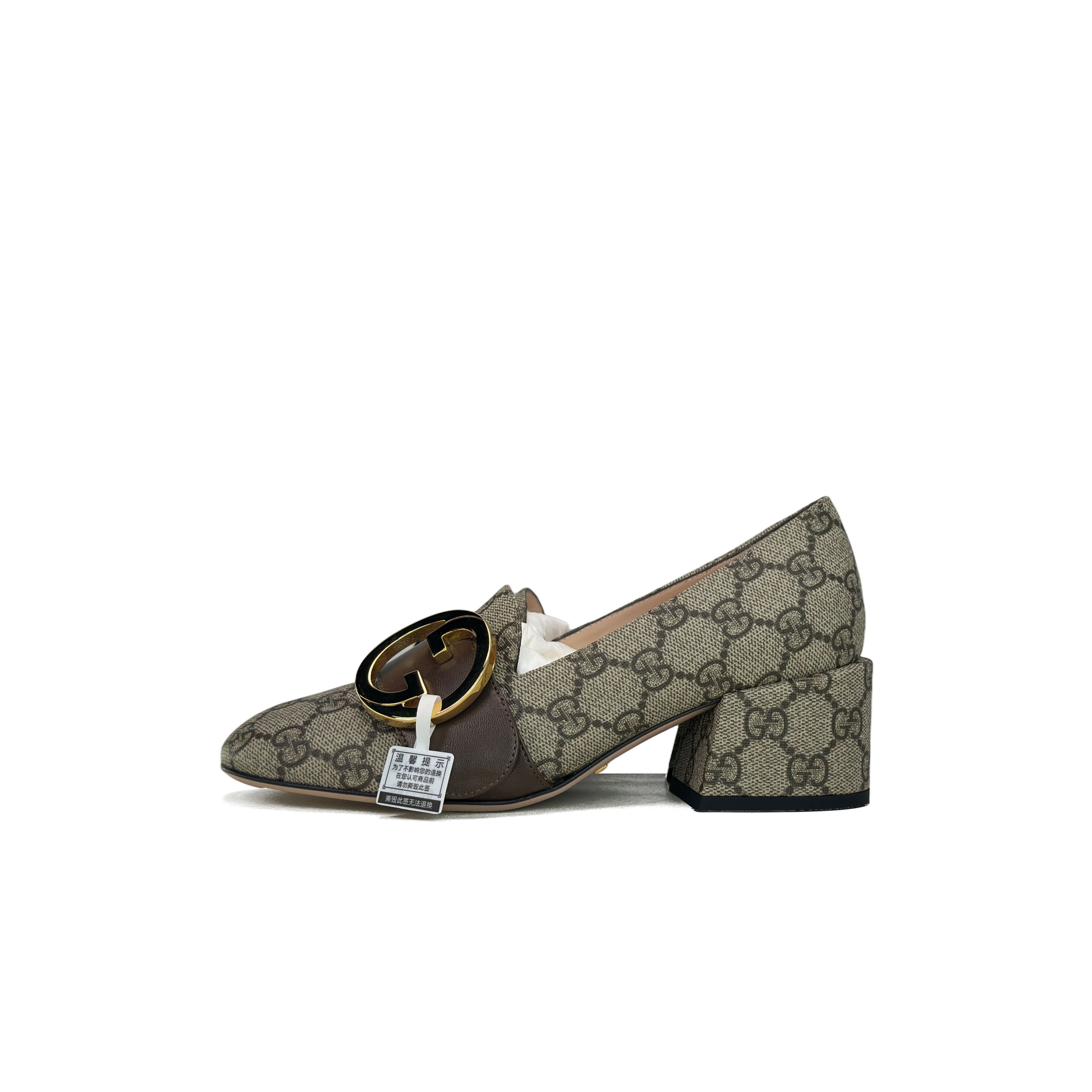 Gucci Gucci Blondie GG Supreme Heels Size 34 Size US 4 / IT 34 - 1 Thumbnail