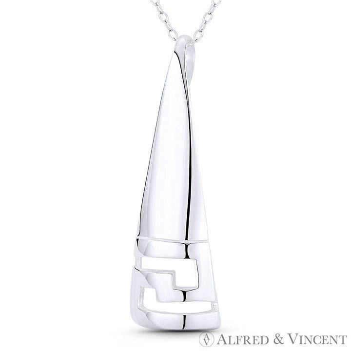 Other Long Triangle Quarter-Cone Charm Sterling Silver Pendant Size ONE SIZE - 1 Preview