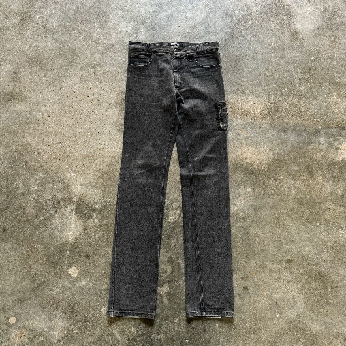 Raf Simons Raf Simons AW04 Ma-1 pocket denim jeans Size US 31 - 1 Thumbnail
