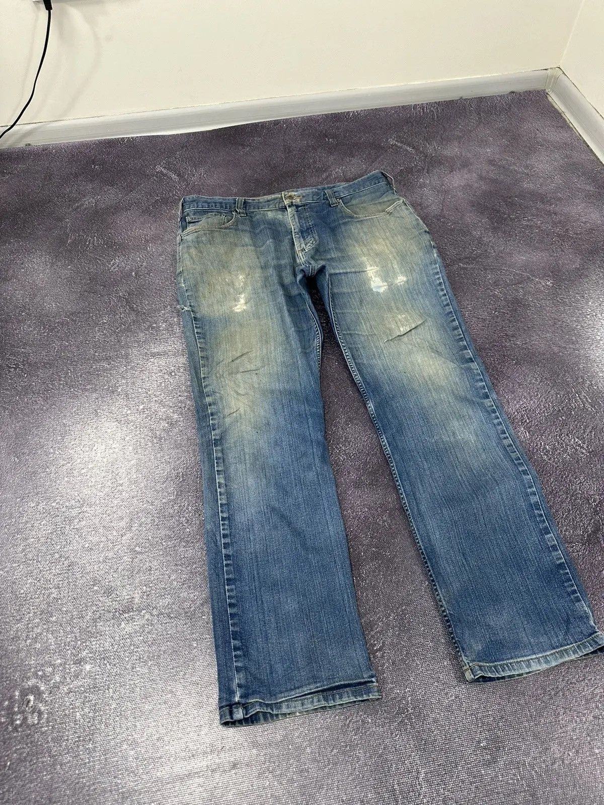 Carhartt × Vintage Vintage Carhartt Relaxed Fit Denim Faded Blue Work Jeans Size US 38 / EU 54 - 7 Thumbnail